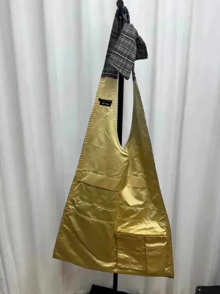 Raf Simons Runway Plaid Shoulder Bag