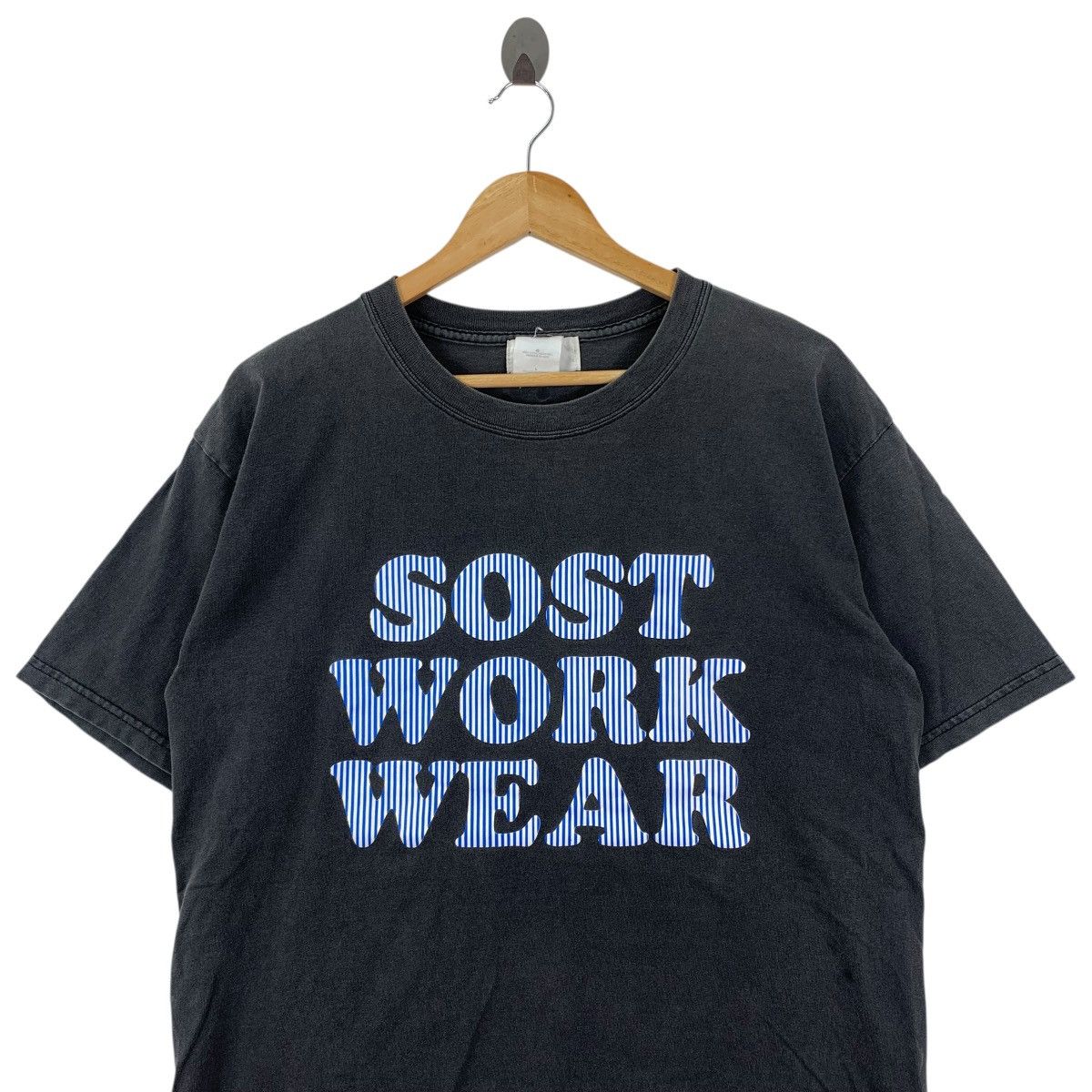 Vintage Vintage SOST WORKWEAR Japanese Brand Short Sleeve Tshirt Size US L / EU 52-54 / 3 - 2 Thumbnail