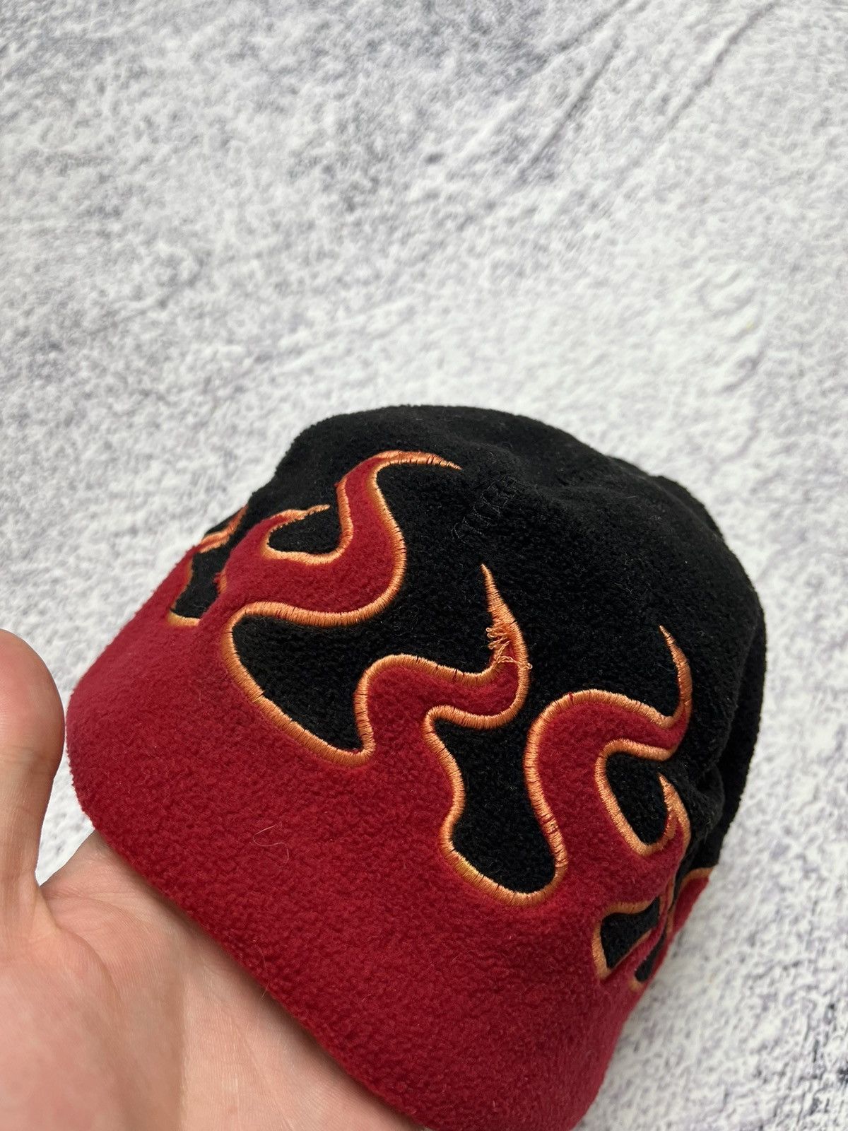 Japanese Brand 🔥FlameFire Fleece Hat Y2K Hellfire Skate Sk8 Beanie Knitted Size ONE SIZE - 5 Thumbnail