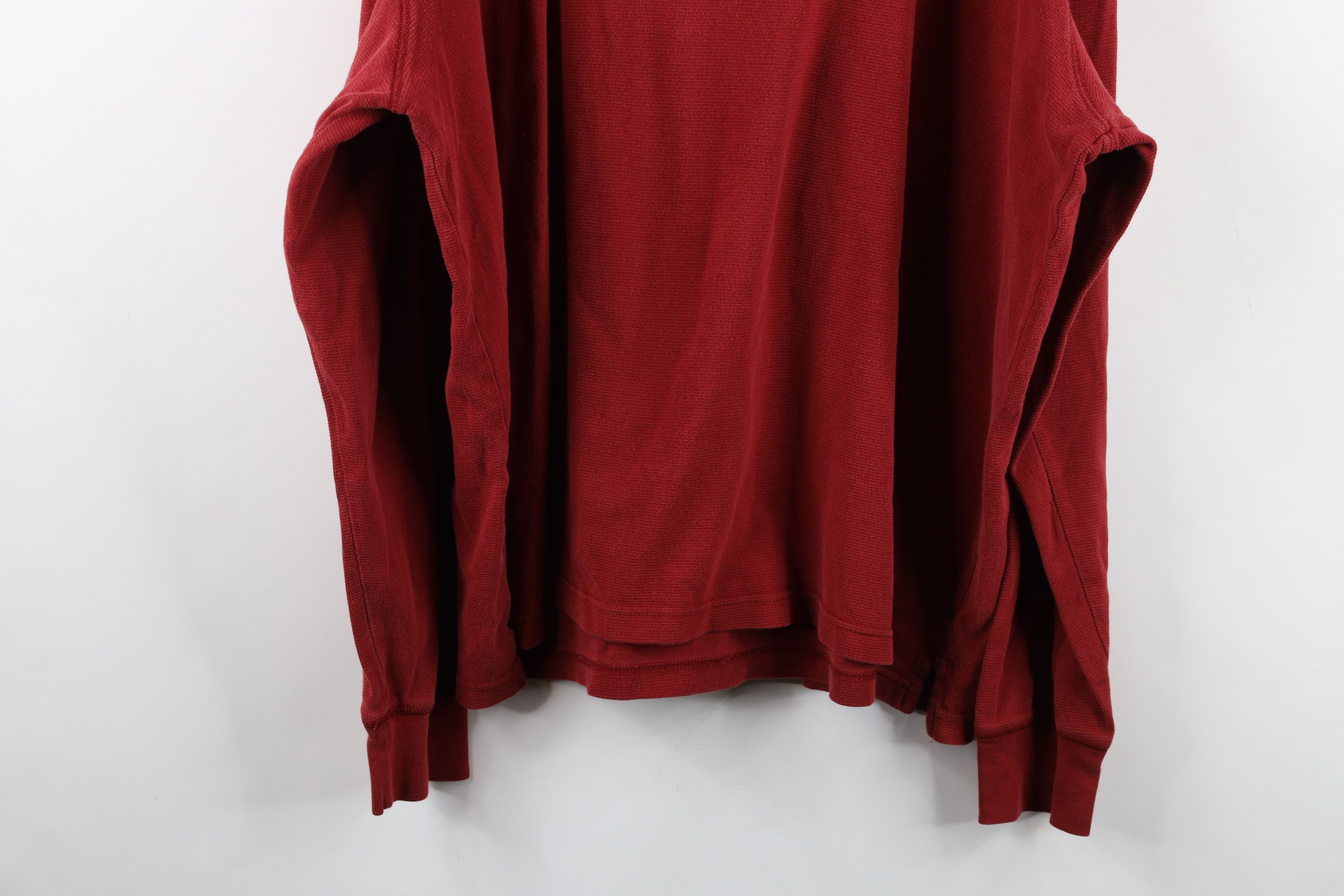 Eddie Bauer Vintage Eddie Bauer Waffle Knit Long Sleeve T-Shirt Red Size US XL / EU 56 / 4 - 13 Thumbnail