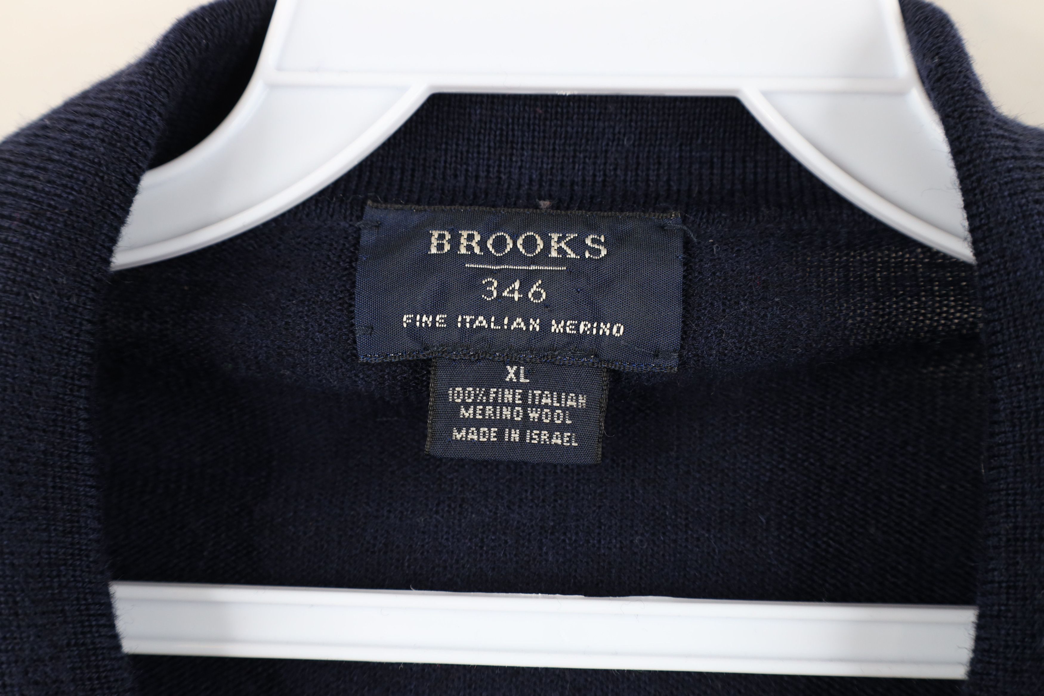 Brooks Brothers Vintage Brooks Brothers Blank Merino Wool Knit Polo Sweater Size US XL / EU 56 / 4 - 4 Thumbnail