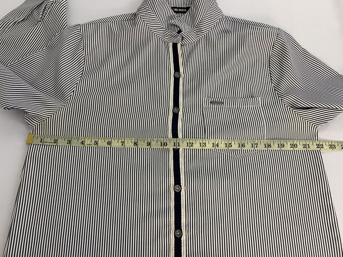 Diesel Diesel Hickory Stripe Selvedge Long Shirt Single Pocket Size L / US 10 / IT 46 - 12 Thumbnail