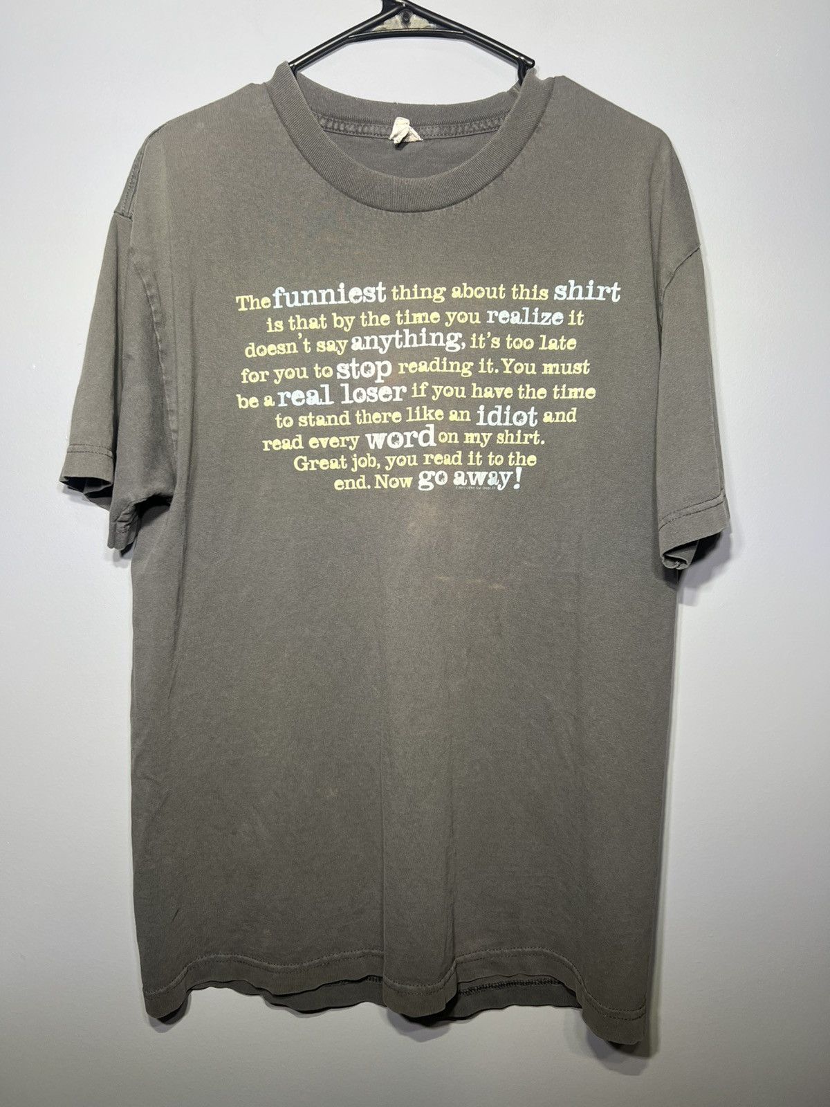 Alstyle Alstyle Dark Grey Funny Saying Graphic Tee Size Large Size US L / EU 52-54 / 3 - 1 Thumbnail
