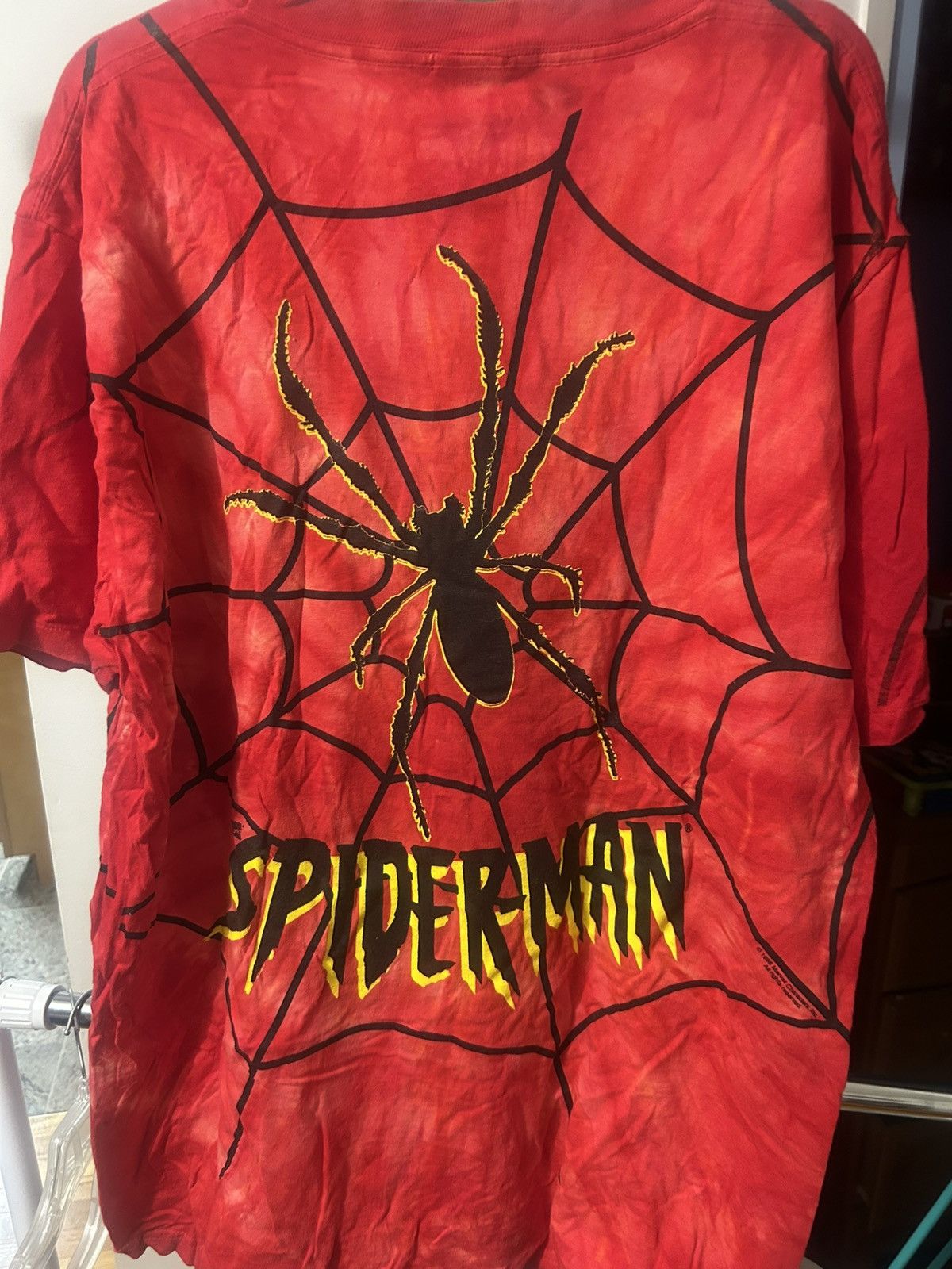 Other Vintage Spiderman Tie dye Green Goblin Marvel Comics shirt Size US XL / EU 56 / 4 - 2 Thumbnail