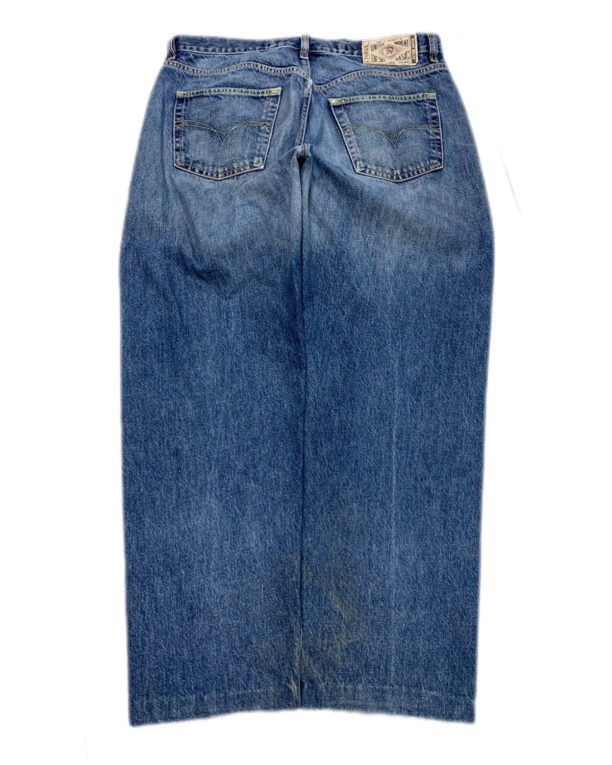 Diesel Y2k 2000s Vintage Diesel faded blue Denim wide leg Jeans Size US 32 / EU 48 - 2 Thumbnail