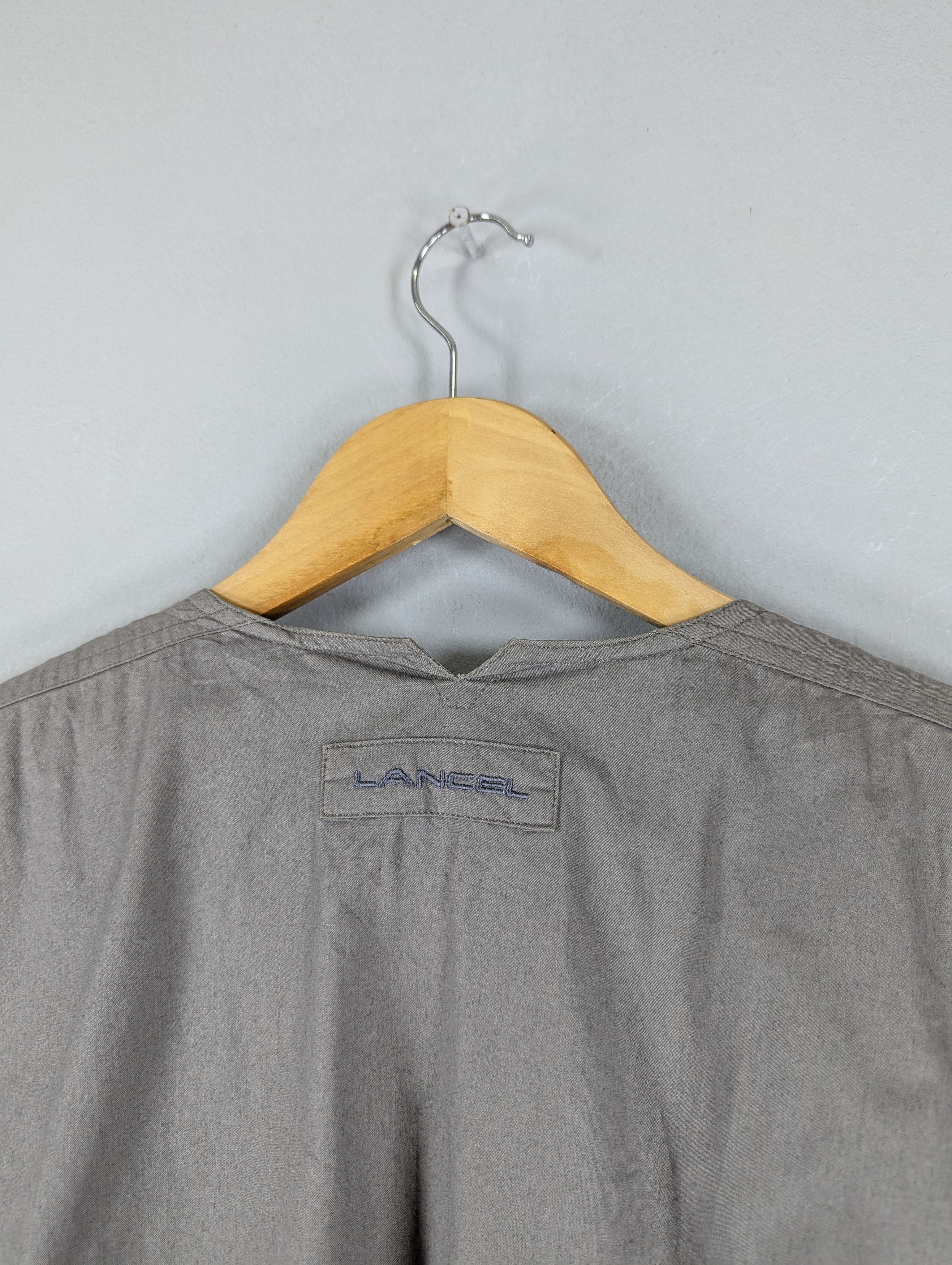 Lancel Vintage Lancel Paris Sleeveless Collarless Utility Vest Size L / US 10 / IT 46 - 12 Thumbnail