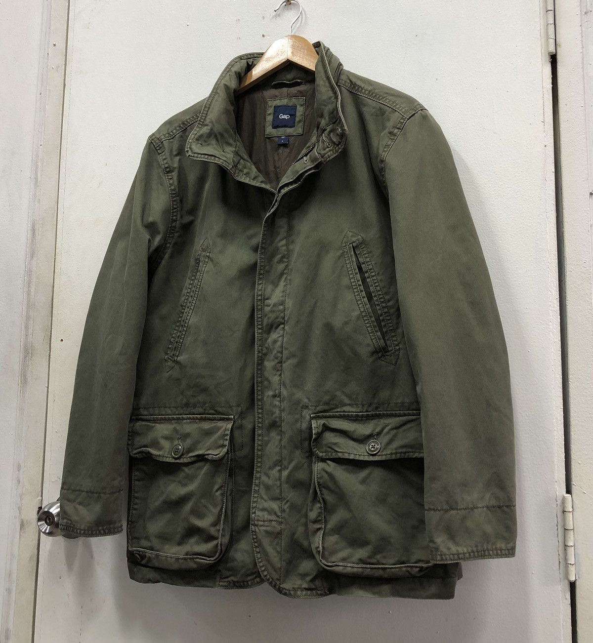 Gap GAP Men’s Green Utility Military Jacket Size US M / EU 48-50 / 2 - 2 Thumbnail