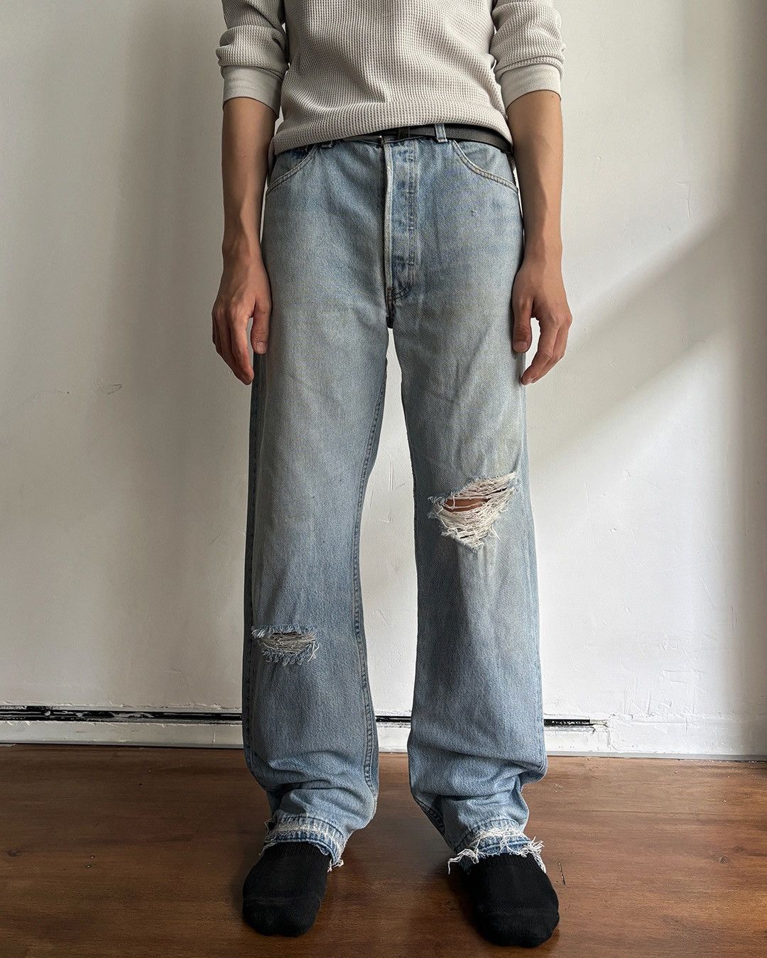 Levi's vintage 1990s levi's 501 usa jeans Size US 32 / EU 48 - 1 Thumbnail