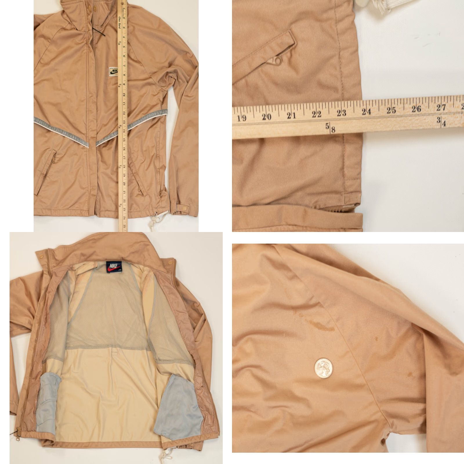 Nike VINTAGE Nike PR Gold Windbreaker Full Zip Track Jacket S Mens Gold 80s 90s USA Nike Shirt Jacket Size US S / EU 44-46 / 1 - 8 Thumbnail