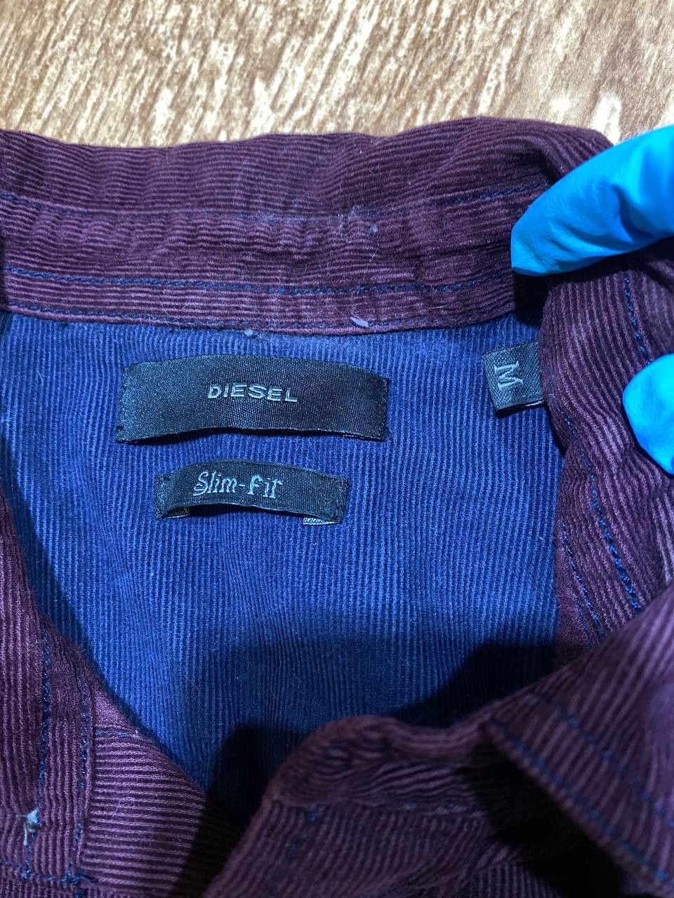 Diesel Vintage Shirt slim fit purple Y2K Diesel streetwear Size US M / EU 48-50 / 2 - 2 Thumbnail