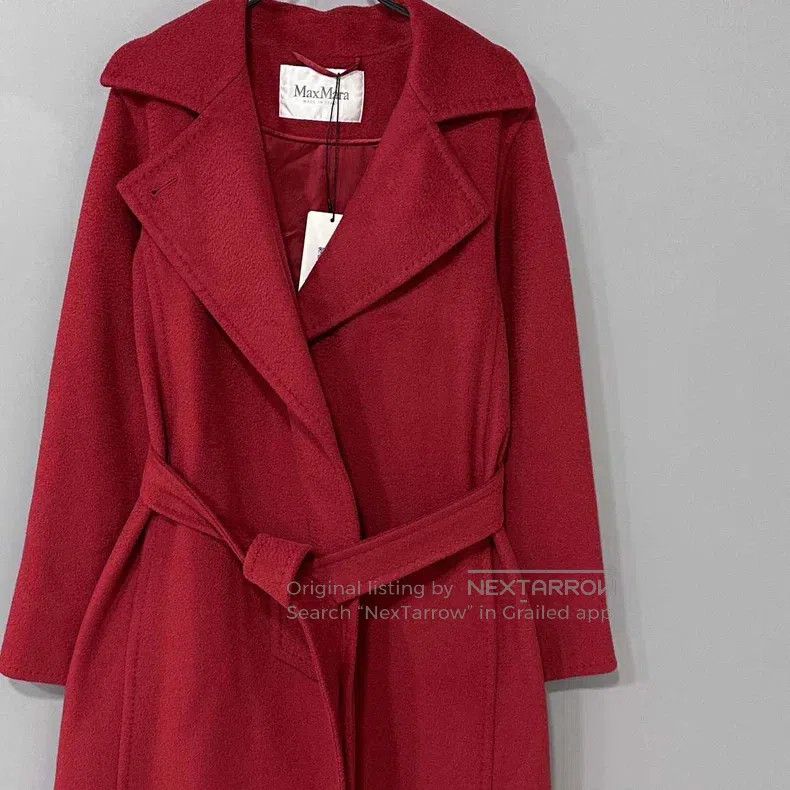 Max Mara Max Mara Red Coat Jacket Size S / US 4 / IT 40 - 1 Thumbnail