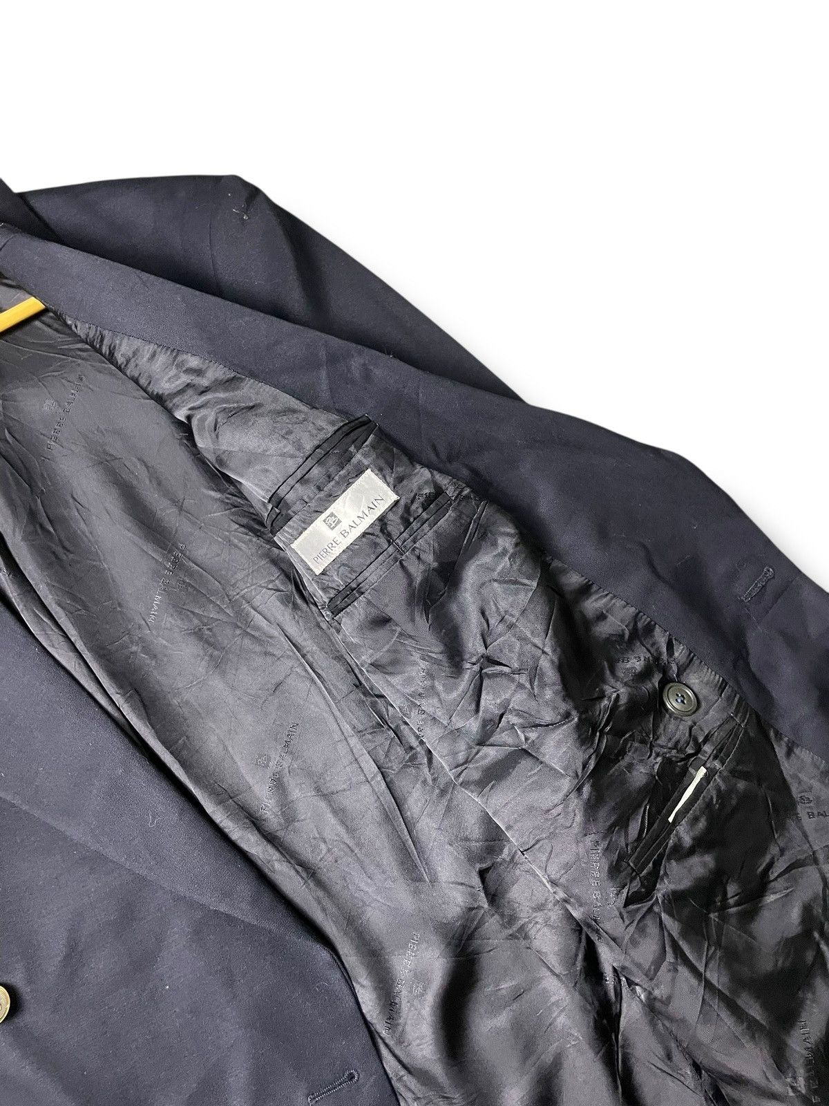 Designer × Pierre Balmain × Vintage Pierre Balmain Wool Lining Viscose Coat (114) Size US M / EU 48-50 / 2 - 6 Thumbnail