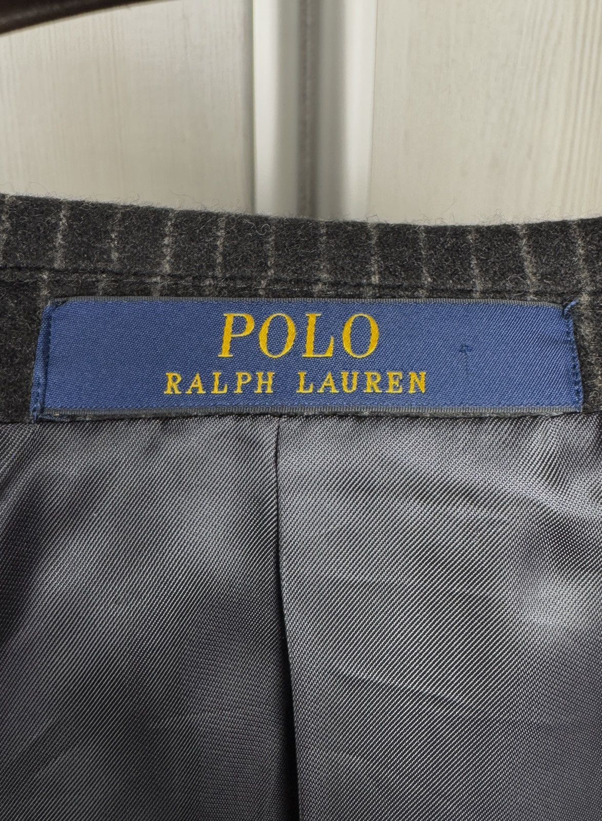 Polo Ralph Lauren POLO Ralph Lauren Gregory Wool Pinstripe Suit Dark Grey 42R Size 42R - 17 Thumbnail
