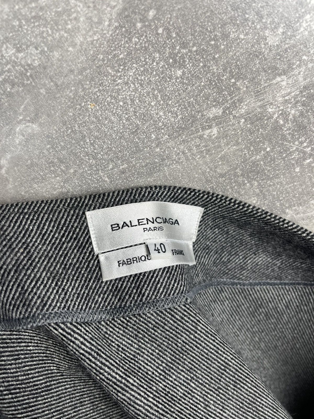 Balenciaga Balenciaga Paris Wool Gray Striped Midi Skirt Size 27" / US 4 / IT 40 - 10 Thumbnail