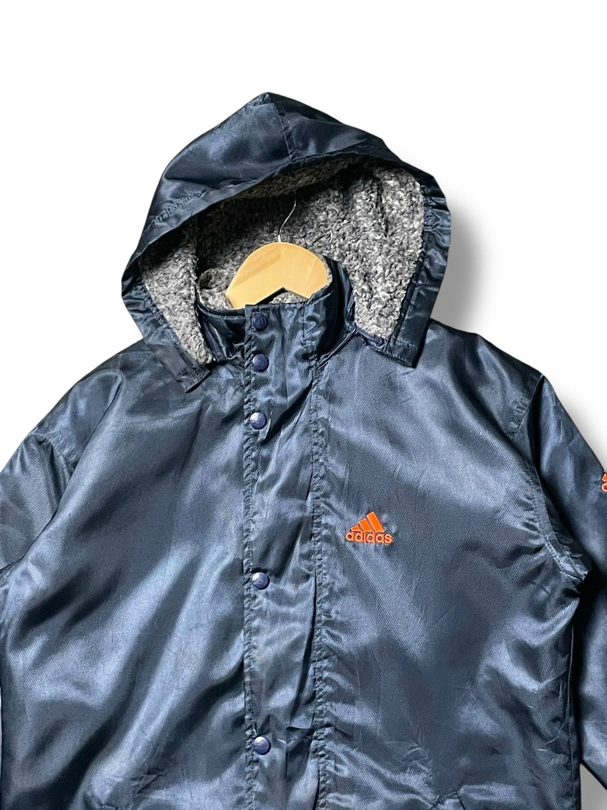 Adidas × Vintage Vintage Adidas Wool Winter Jacket (46) Size US S / EU 44-46 / 1 - 2 Thumbnail