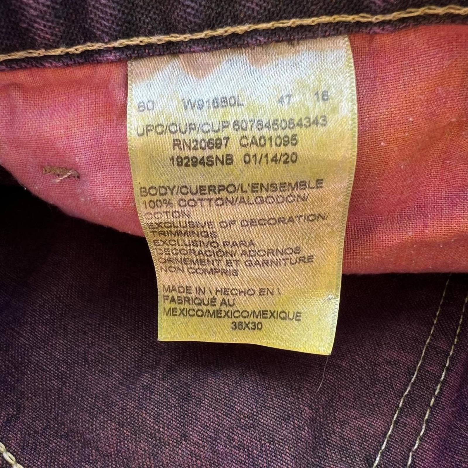 Dickies Reworked Dickies Purple Brown Yellow Denim Carpenter Jeans Size US 36 / EU 52 - 5 Thumbnail