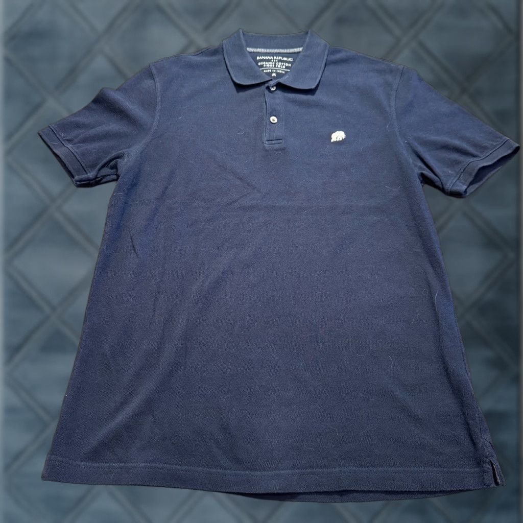 Banana Republic Banana Republic Polo Shirt Mens M Navy Blue Short Sleeve Organic Cotton Polo Shirt Banana Republic Men M Navy Blue Short Sleeve Cotton Polo Size US M / EU 48-50 / 2 - 1 Thumbnail