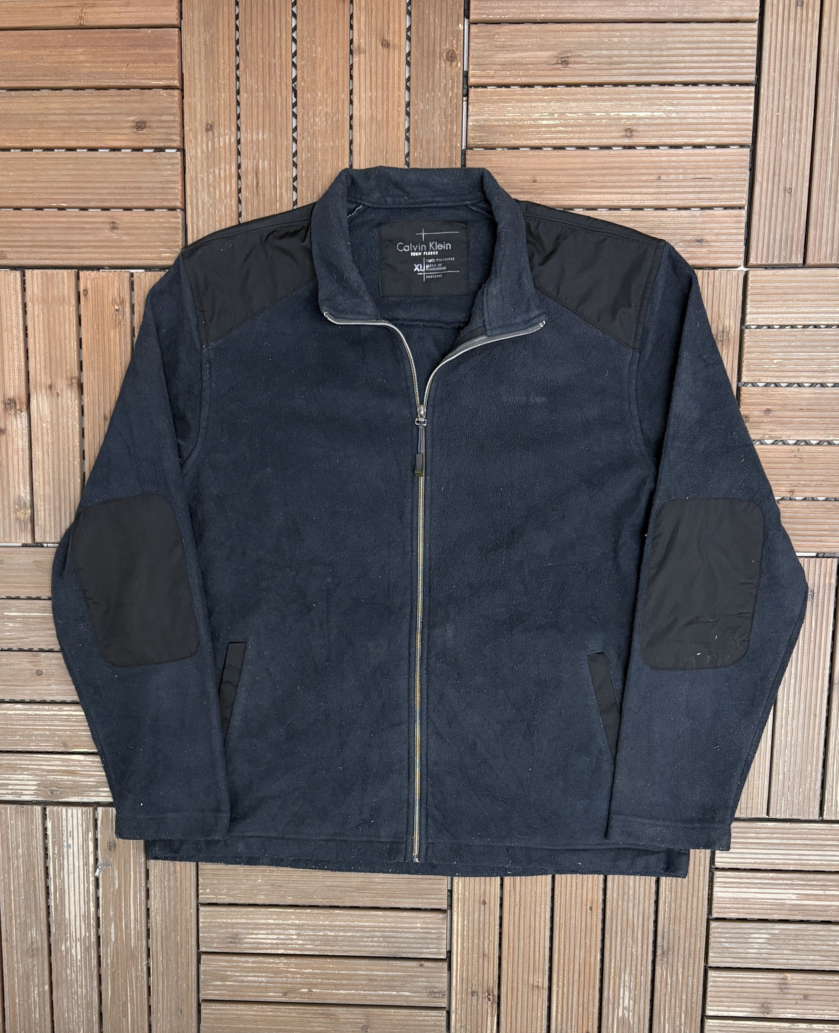 Calvin Klein Calvin Klein Tech Fleece Blue Zip Up Sweater Size US XL / EU 56 / 4 - 1 Thumbnail