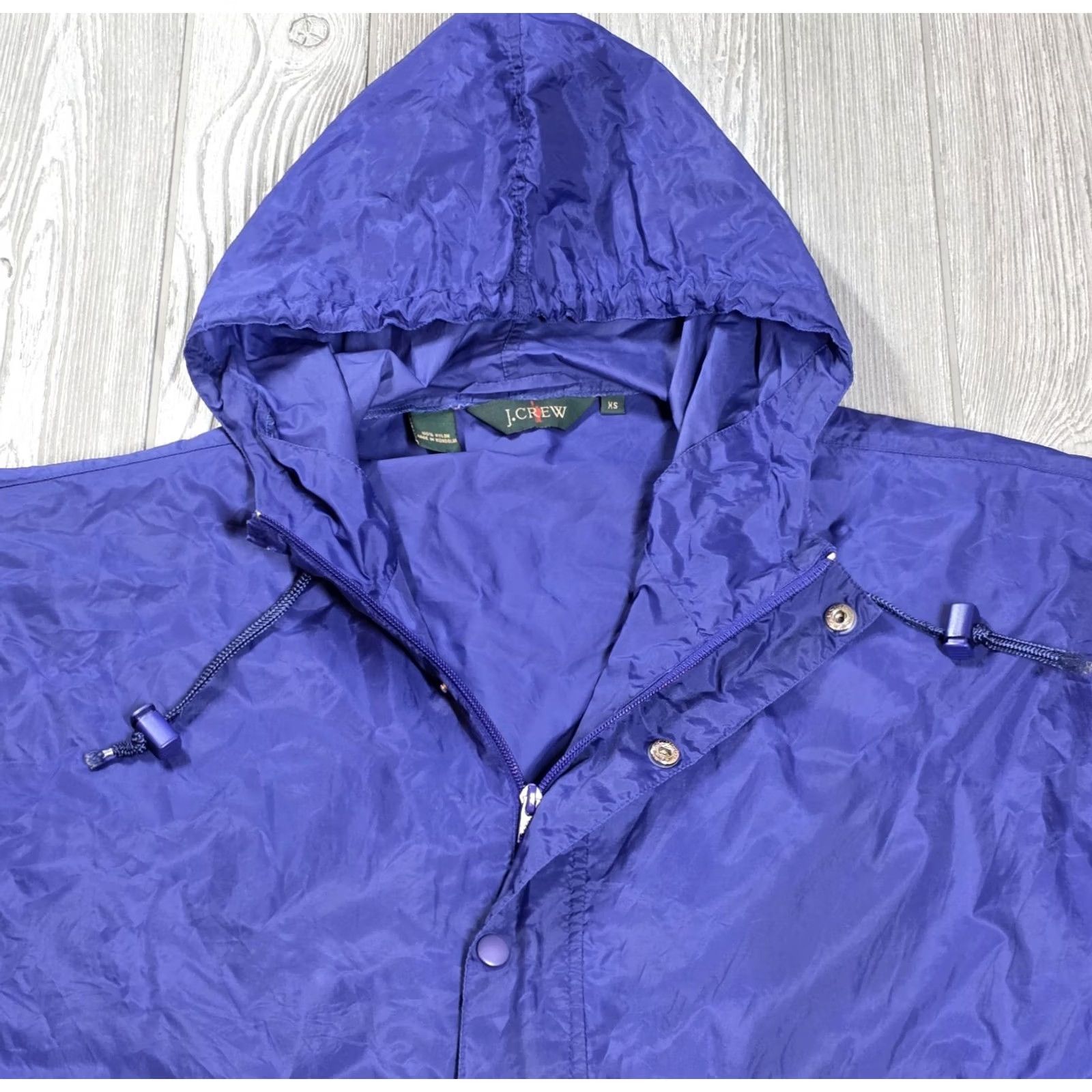 J.Crew VINTAGE J.CREW Windbreaker Jacket Oarsman Hooded 1/2 Zip Anorak XS Blue Long Sleeve Regular Adult Mens 90s Size US XS / EU 42 / 0 - 7 Thumbnail