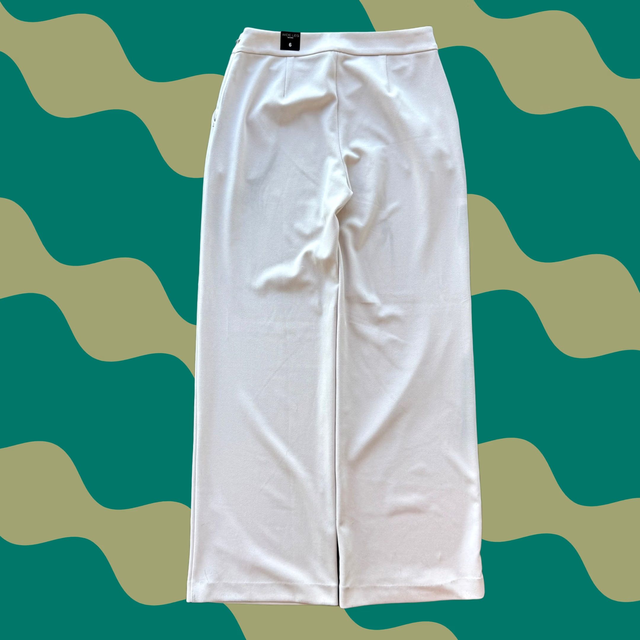 Express VINTAGE Express Wide Leg Flare Dress Slacks 6 Regular Pale Pink NWT Women Size M / US 6-8 / IT 42-44 - 1 Thumbnail