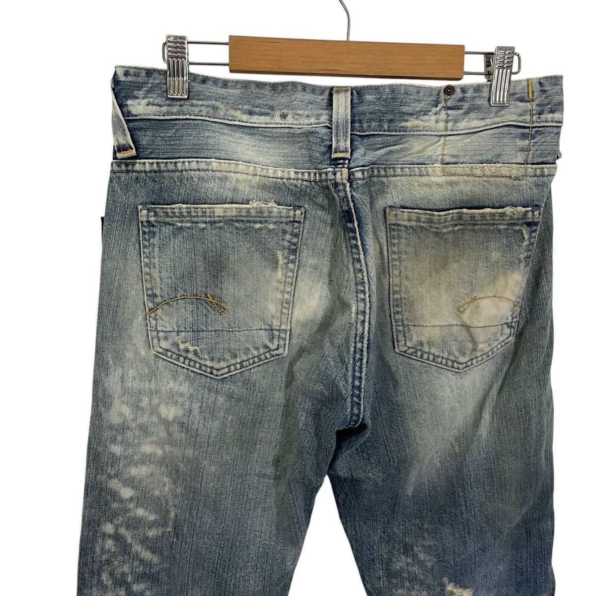 G-Star Vintage G Star Raw Distressed Denim Size US 31 - 10 Thumbnail