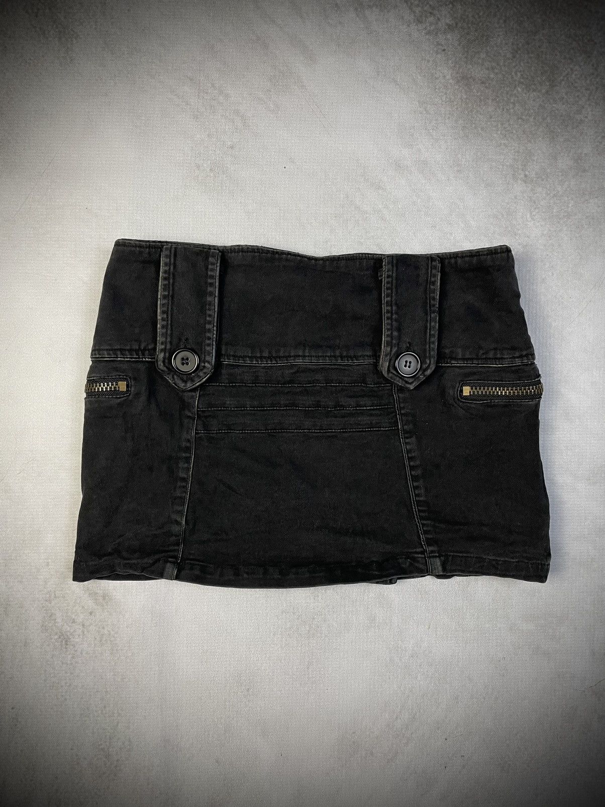 Japanese Brand 2000s Heaven and Earth Military Cargo Mini Skirt Size 27" / US 4 / IT 40 - 9 Thumbnail