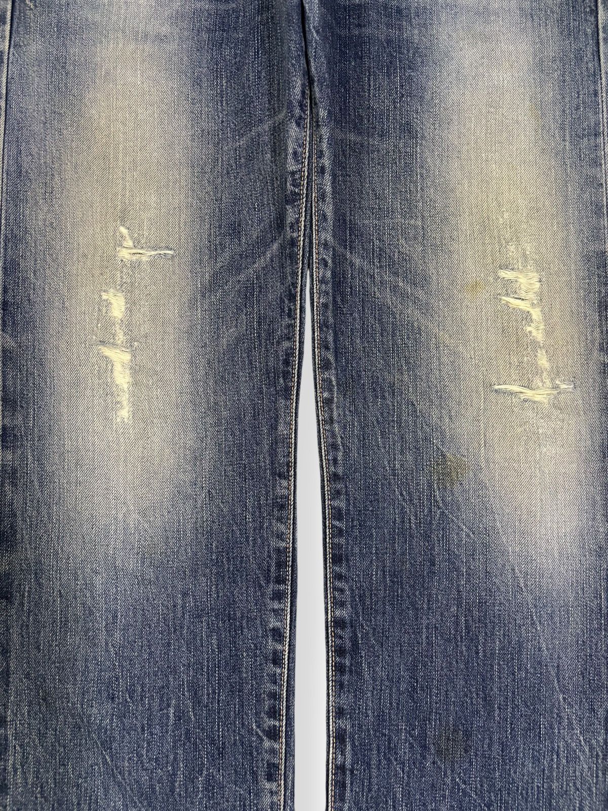 Edwin Vintage Edwin 505s Selvedge Classic Fit Distressed Jeans Size US 30 / EU 46 - 7 Thumbnail