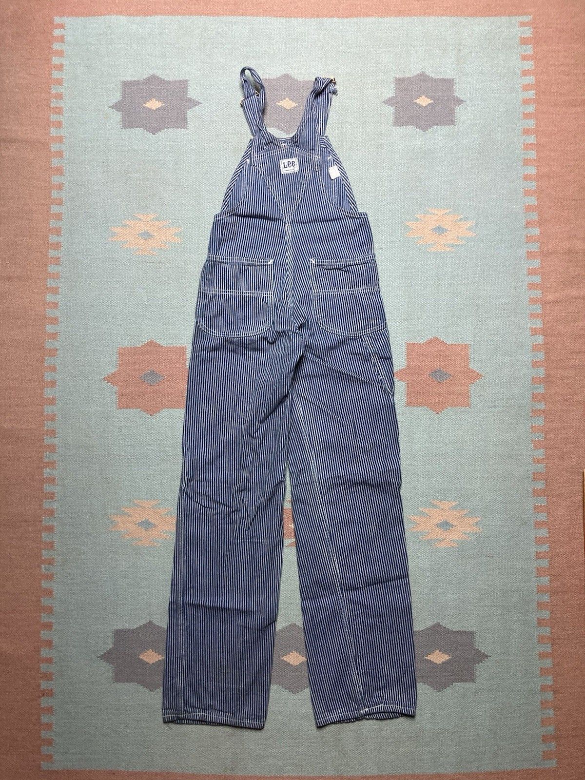 Vintage 70s lee overalls hickory engineer stripe pinstripe 25x30 Size 25" / US 0 / IT 36 - 7 Thumbnail