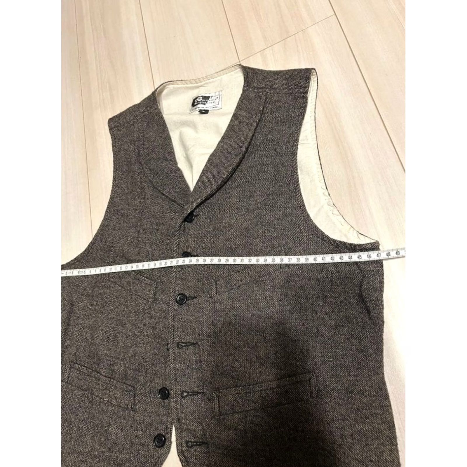 Engineered Garments ENGINEERED GARMENTS BEDFORD VEST - GREIGE - S - COTTON - 100% AUTH Size US S / EU 44-46 / 1 - 5 Thumbnail