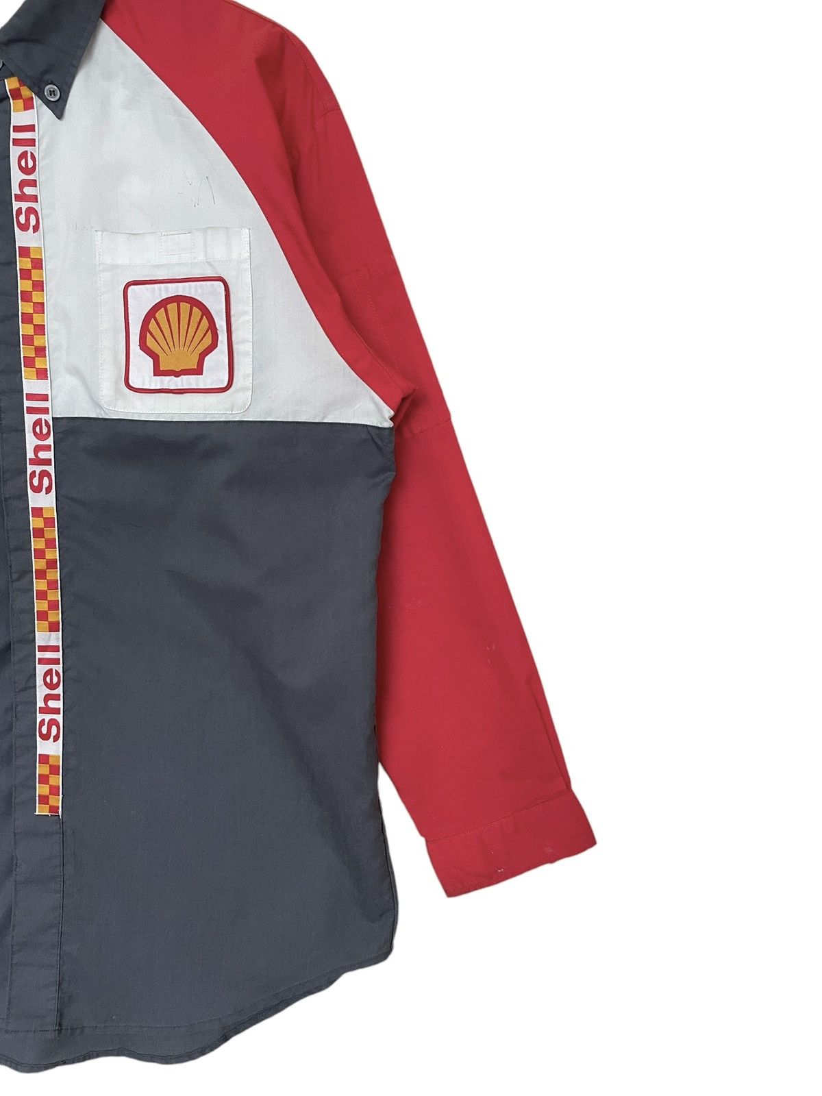 Vintage Vintage Brand Shell Shirt 1990s Size US XL / EU 56 / 4 - 6 Thumbnail