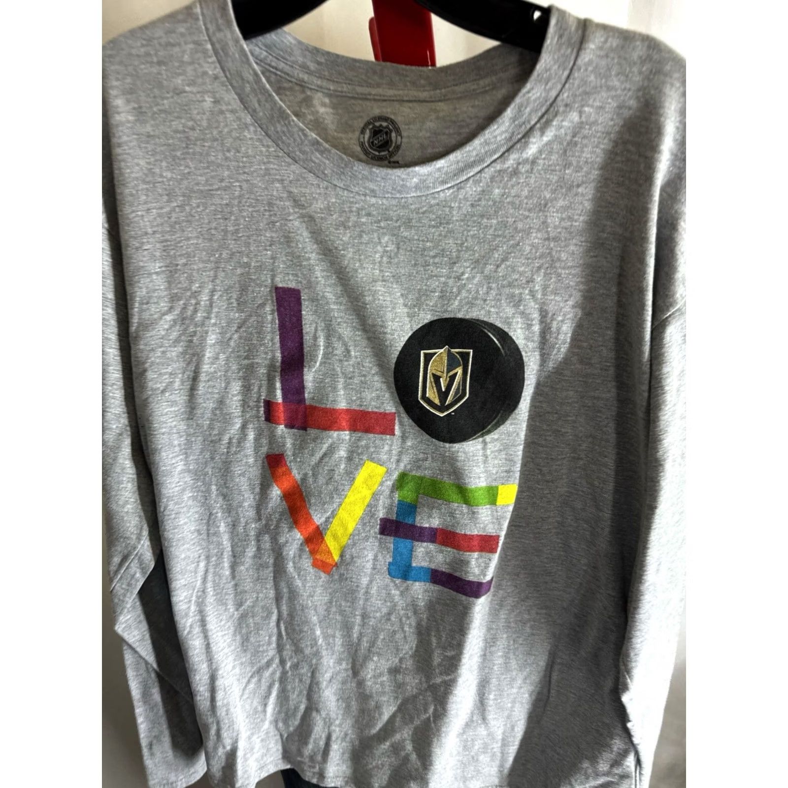 Vintage Fanatics Vegas Golden Knighst Love Pride Hockey Long Sleeve Large L Size US L / EU 52-54 / 3 - 5 Thumbnail