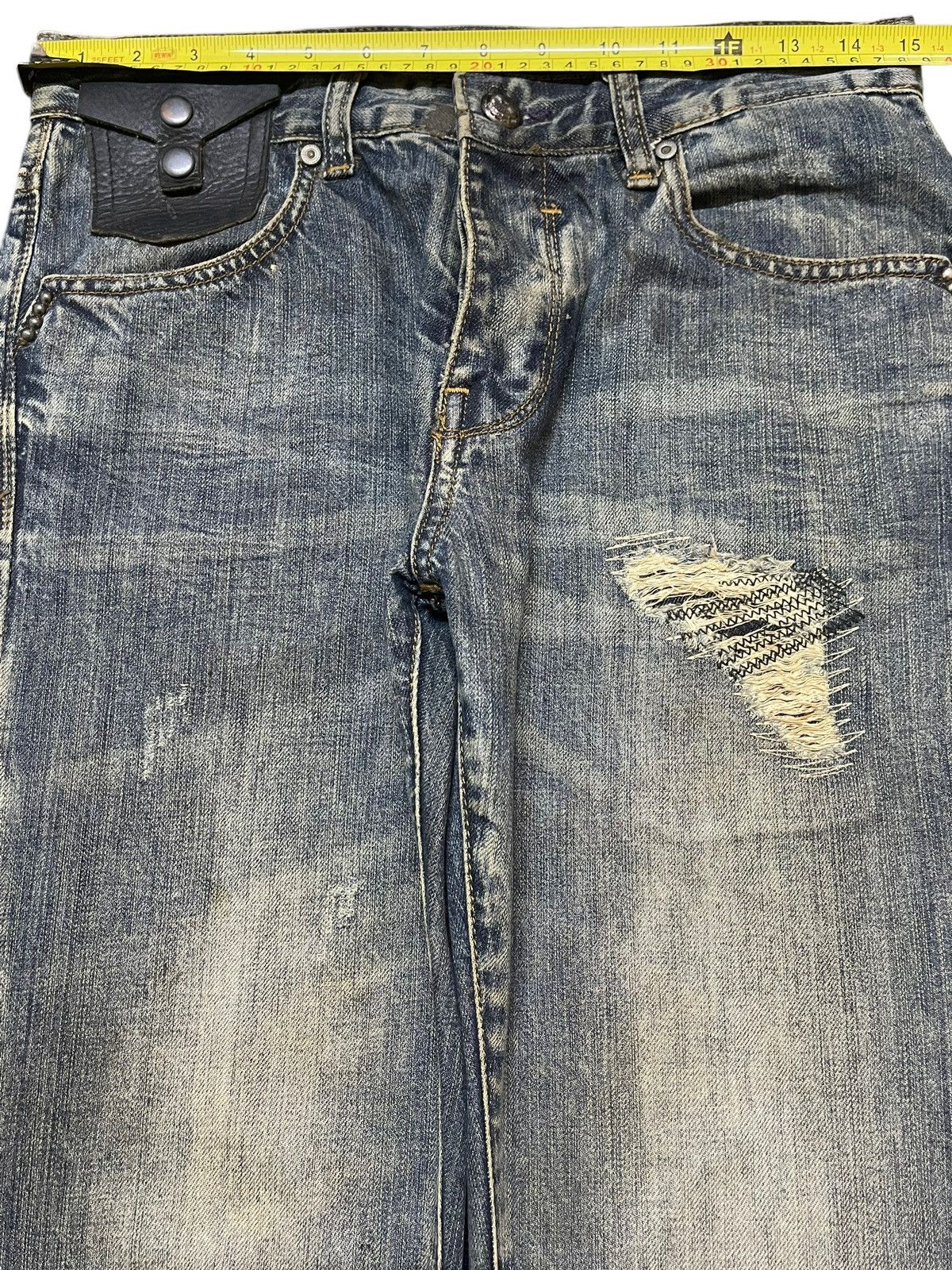 Replay Vintage Replay Blue Wash Distressed Style Jeans Size US 30 / EU 46 - 11 Thumbnail