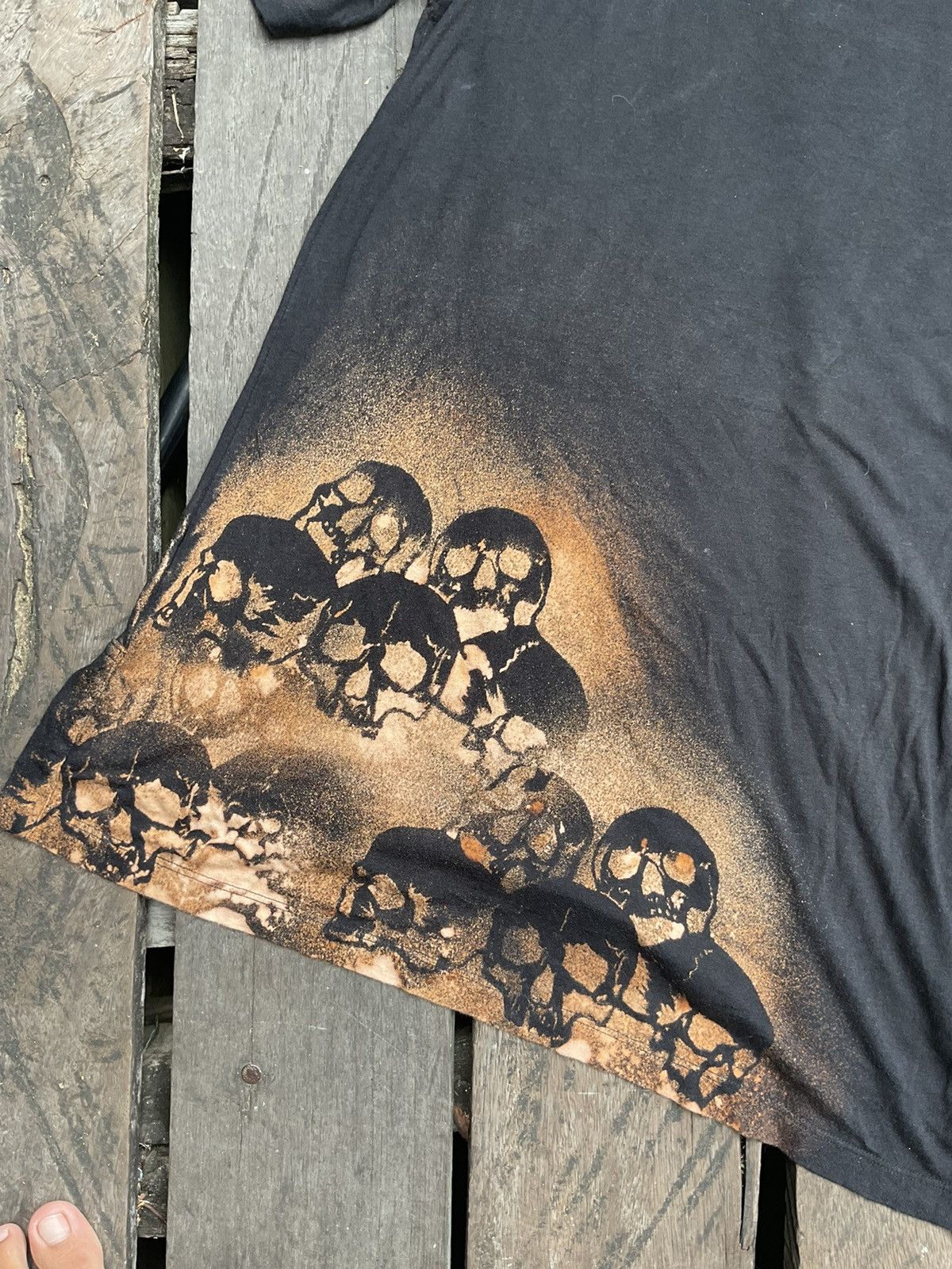 Helmut Lang Rare assymetry helmut lang acid wash skull Size US L / EU 52-54 / 3 - 6 Thumbnail