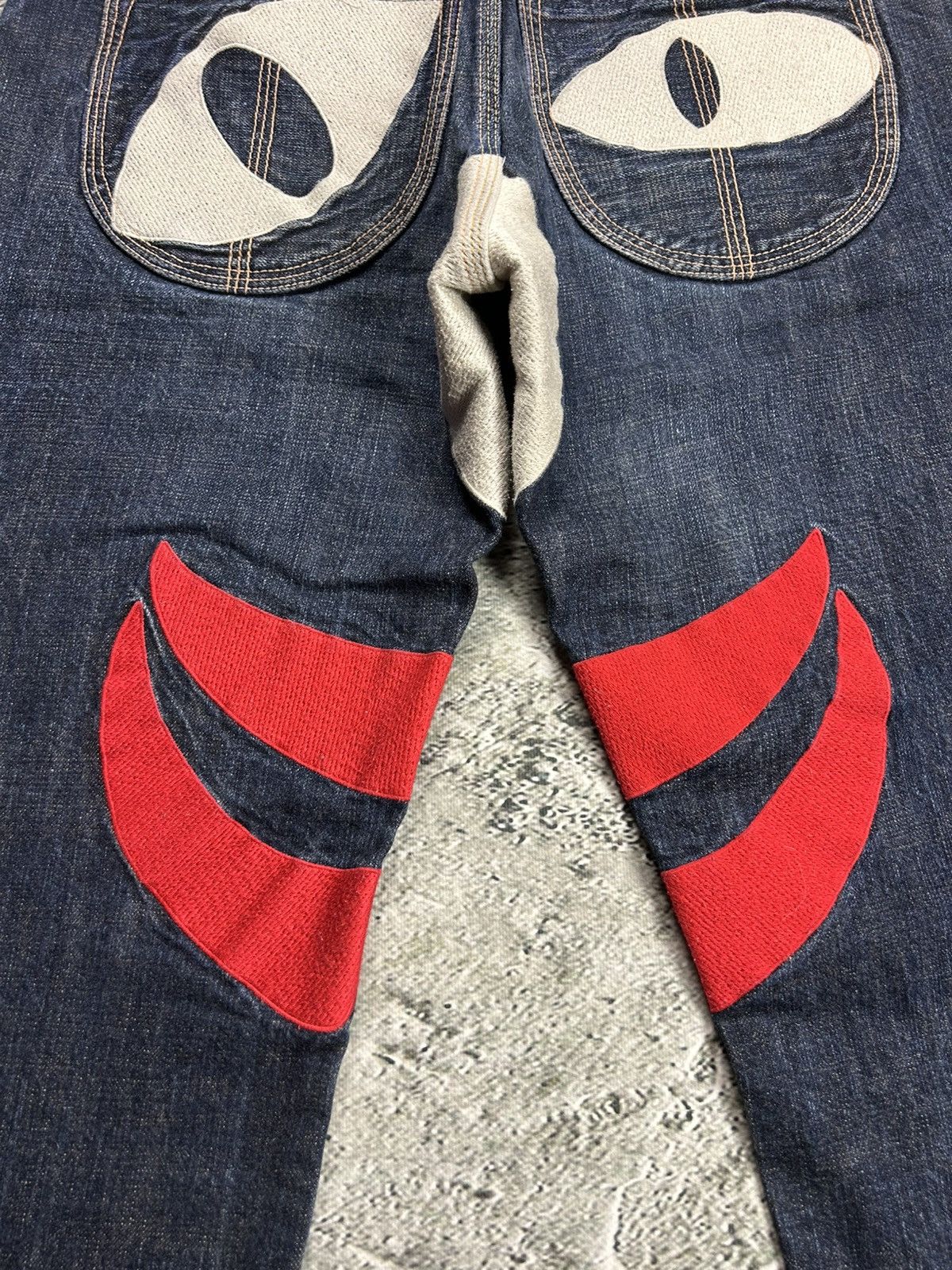 Evisu Evisu Yamane face jeans vintage selvedge denim Japan RARE Size US 33 - 4 Thumbnail