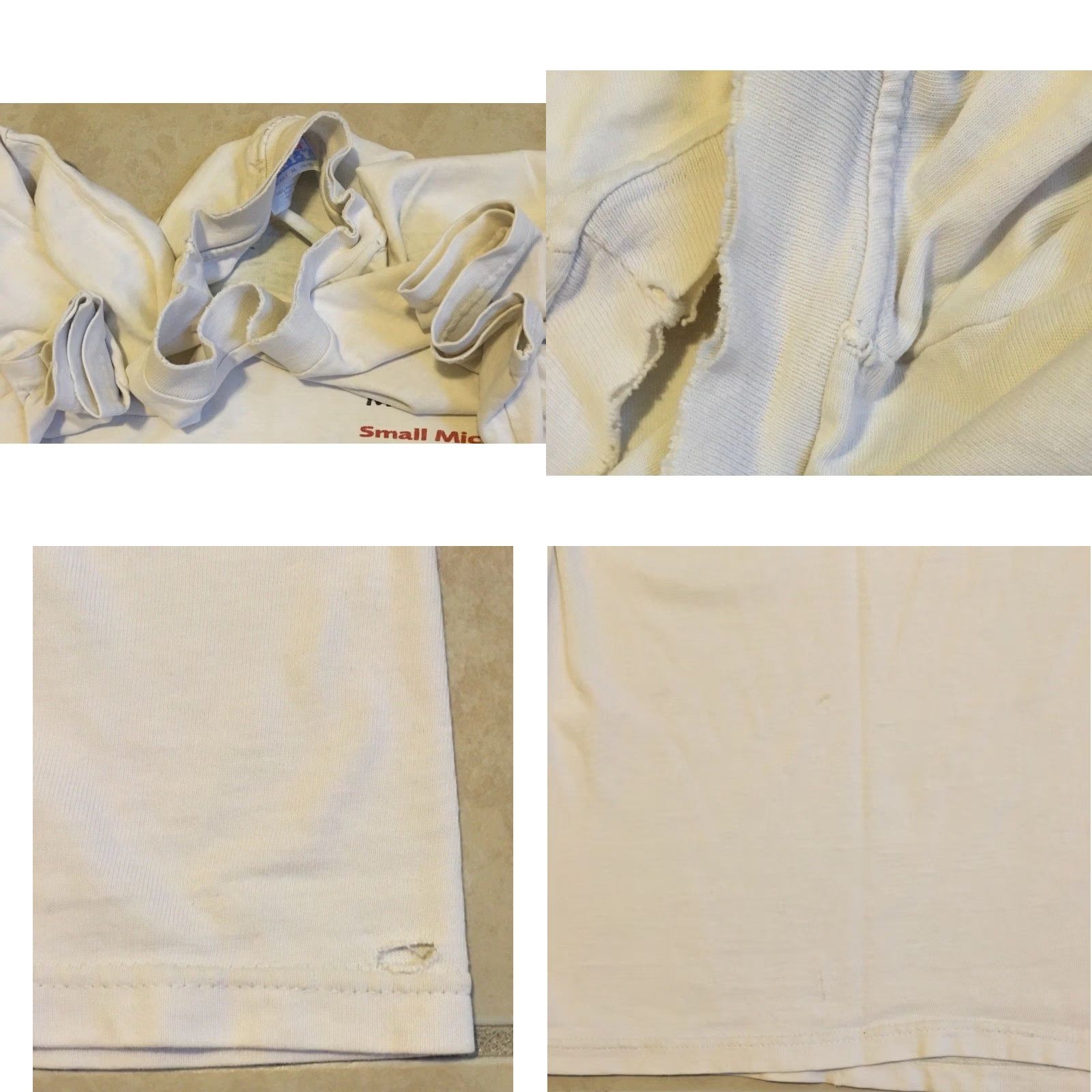 Apple VINTAGE 90s Apple Shirt XL White Grunge Internet Tech Microchip Big Cash Distress Mens Size US XL / EU 56 / 4 - 9 Thumbnail