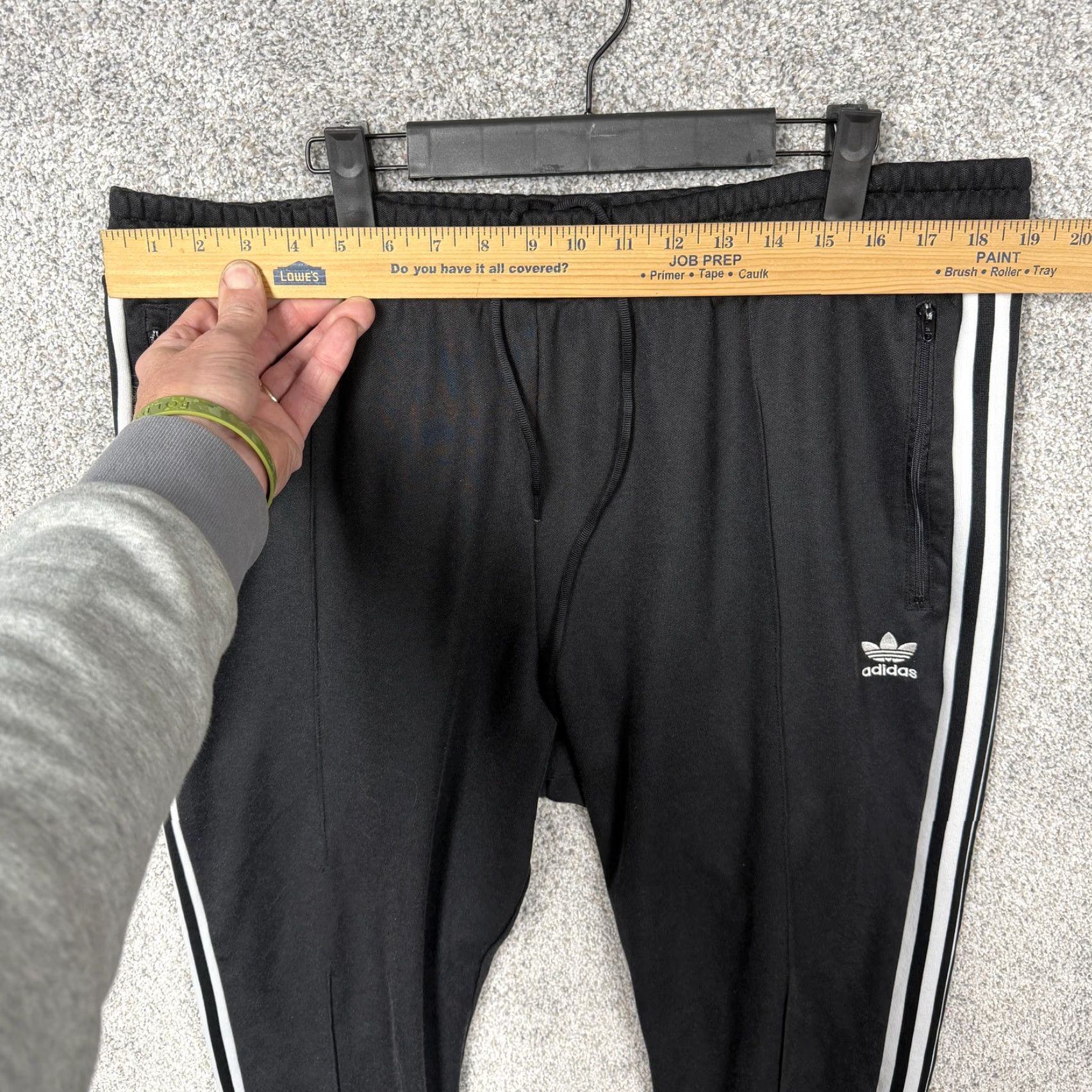 Adidas Adidas Originals Track Pants Mens Black 3-Stripes Trek Knit Parley Waist 38 Inseam 27.5in H09115 Size US 38 / EU 54 - 2 Thumbnail