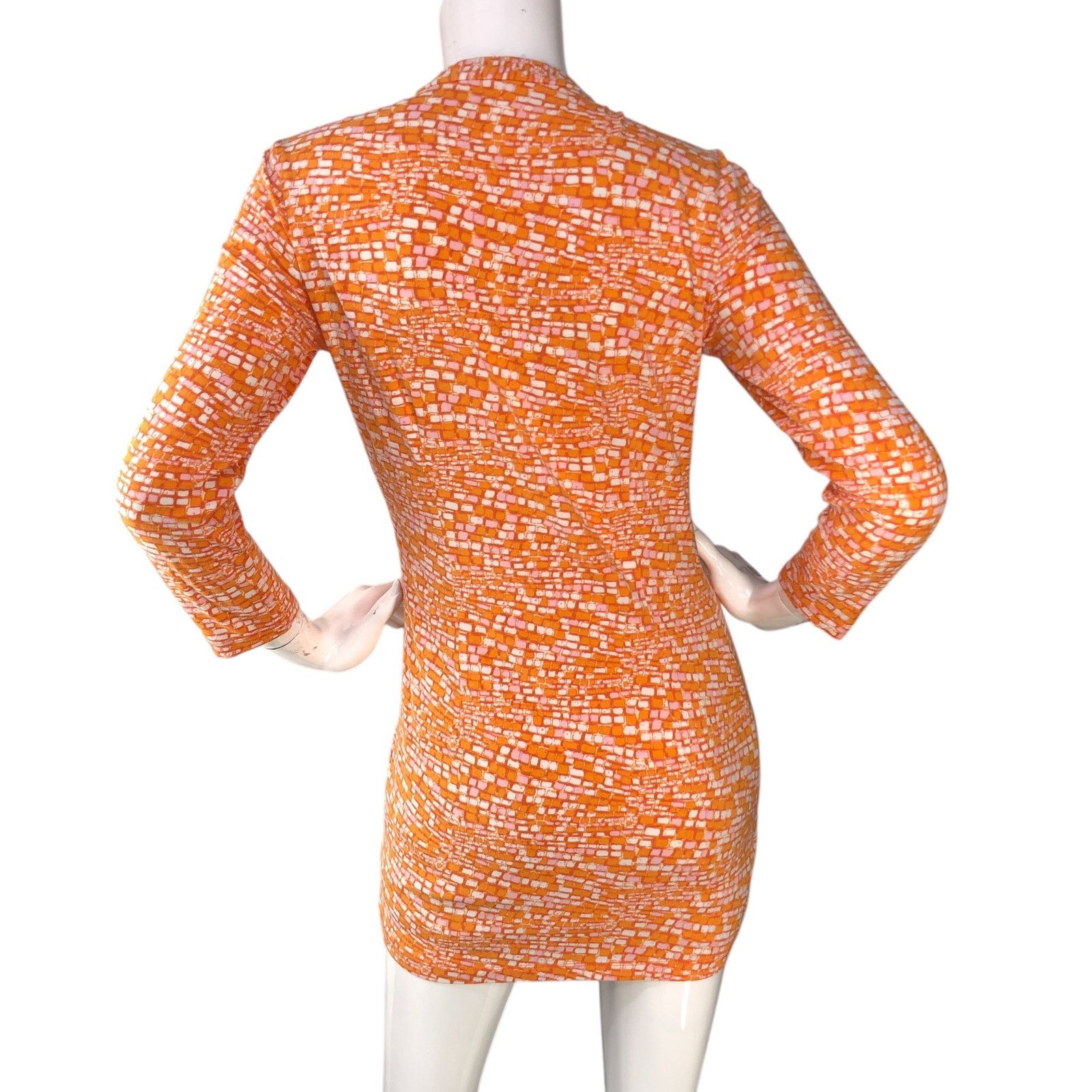 J.McLaughlin J McLaughlin Size XS Dress Mini Tunic Length Stretch Orange Size XS / US 0-2 / IT 36-38 - 7 Thumbnail