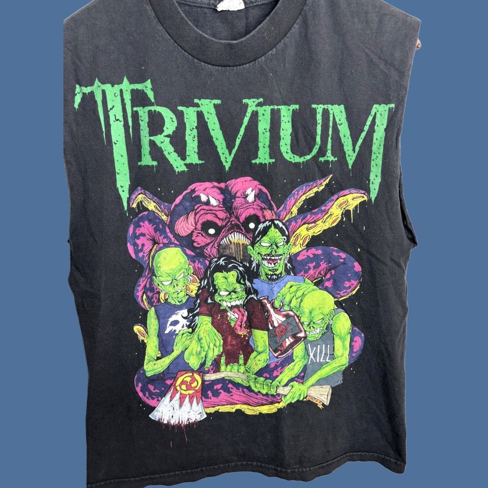 Vintage Trivium Shirt Mens M Black Sleeveless Cutoff Metal Graphic Alstyle Tee Size US M / EU 48-50 / 2 - 1 Thumbnail