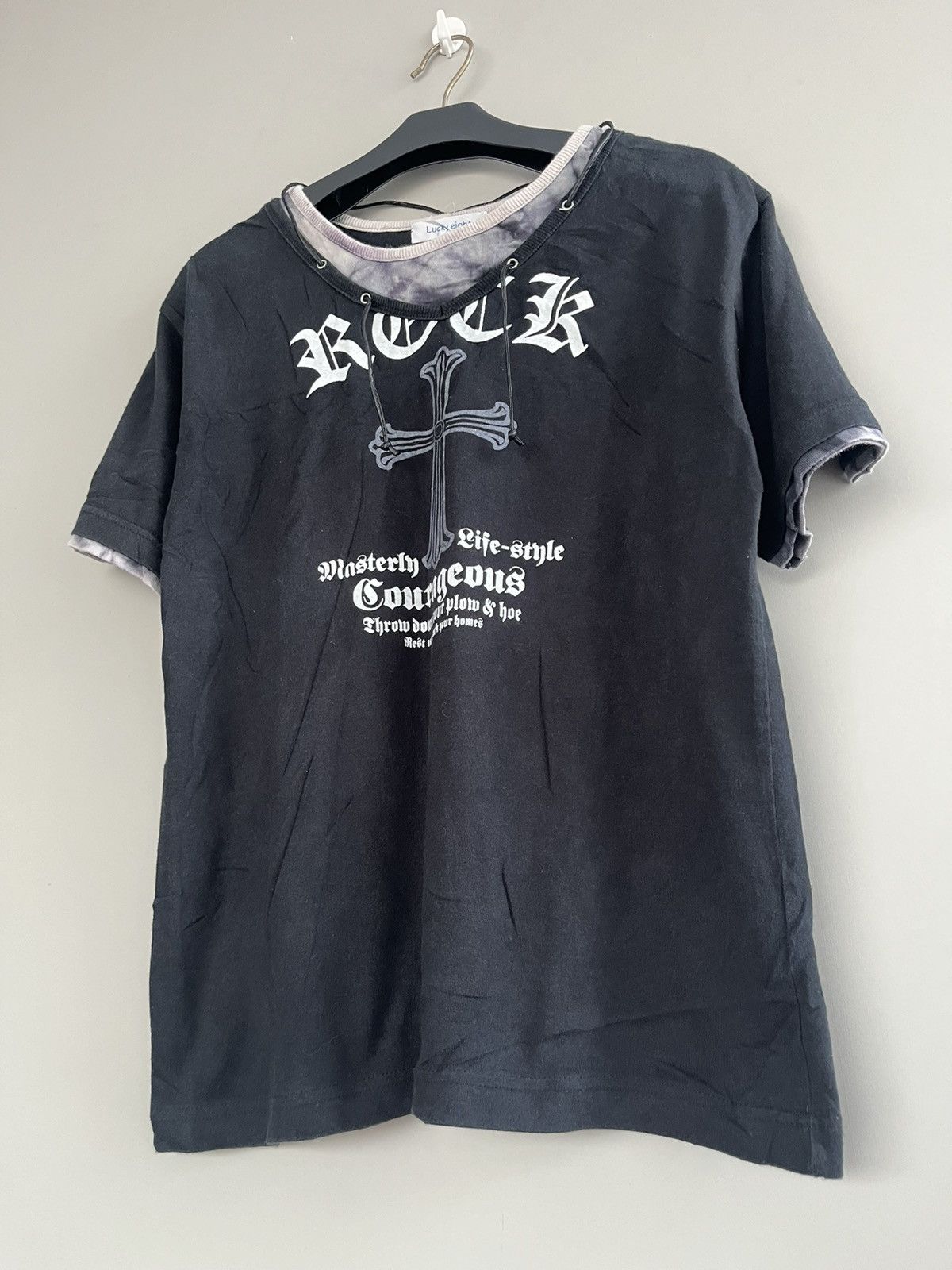 If Six Was Nine JAPANESE POEM ROCCK CROSS LUCKY EIGHT SEDITIONARIES PUNK Size US M / EU 48-50 / 2 - 3 Thumbnail