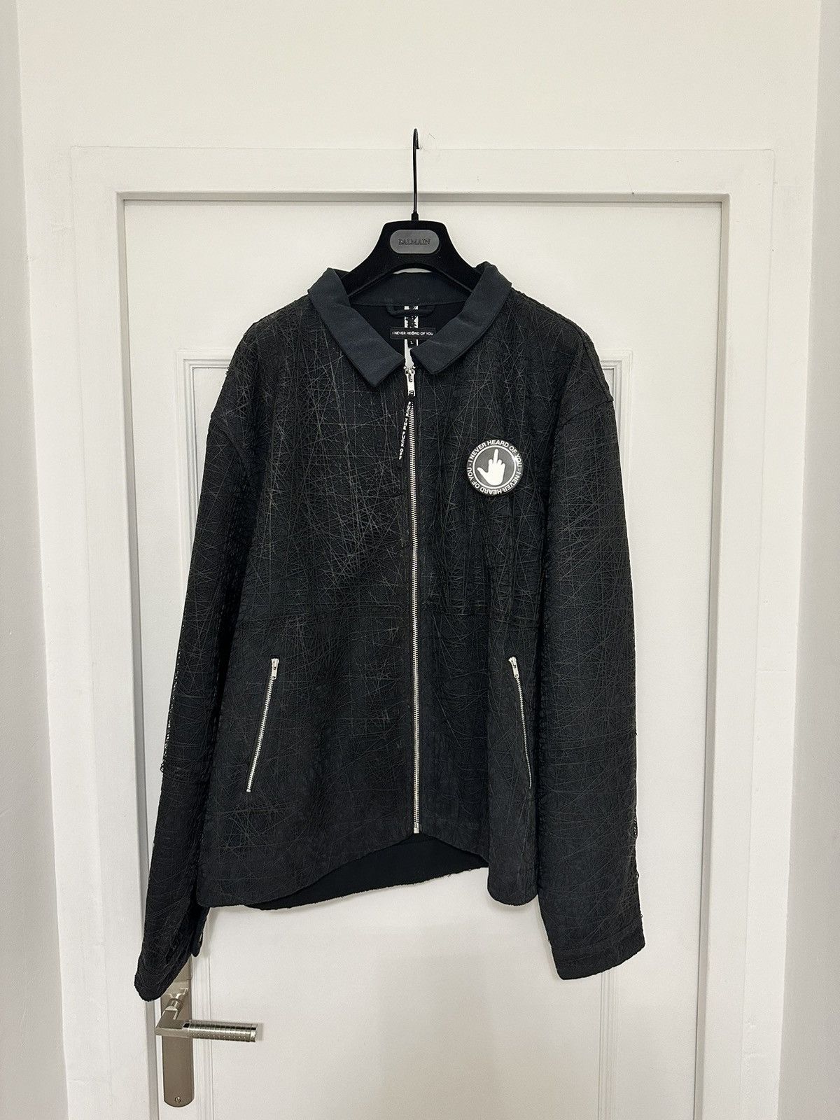 image of Ineverheardofyou I Never Heard Of You Black Jacket, Men's (Size Large)