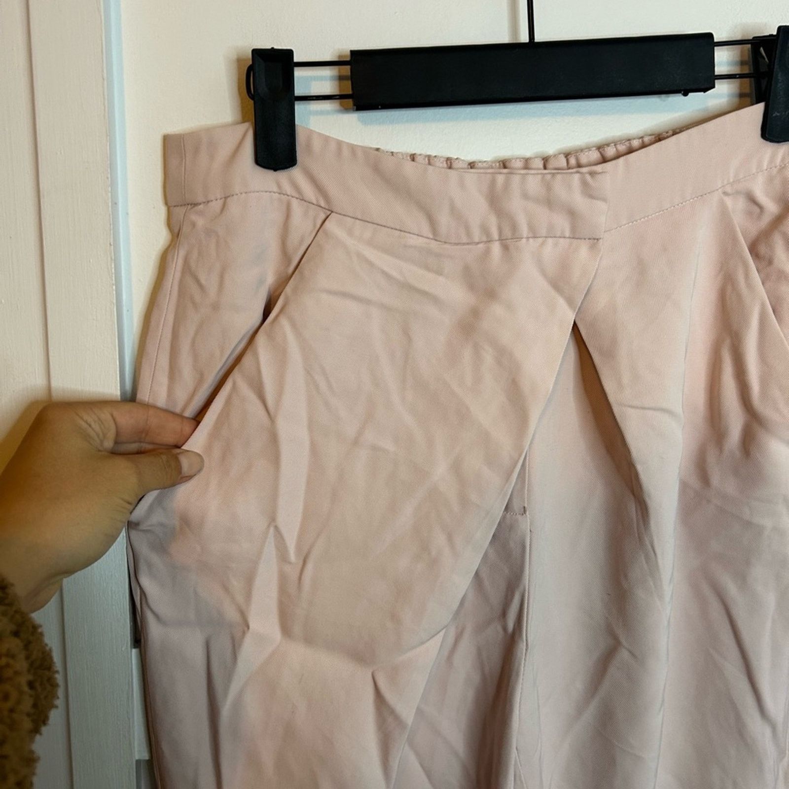 Maje Maje Pale Pink Crossover Pleated Pants Size 30" / US 8 / IT 44 - 5 Thumbnail