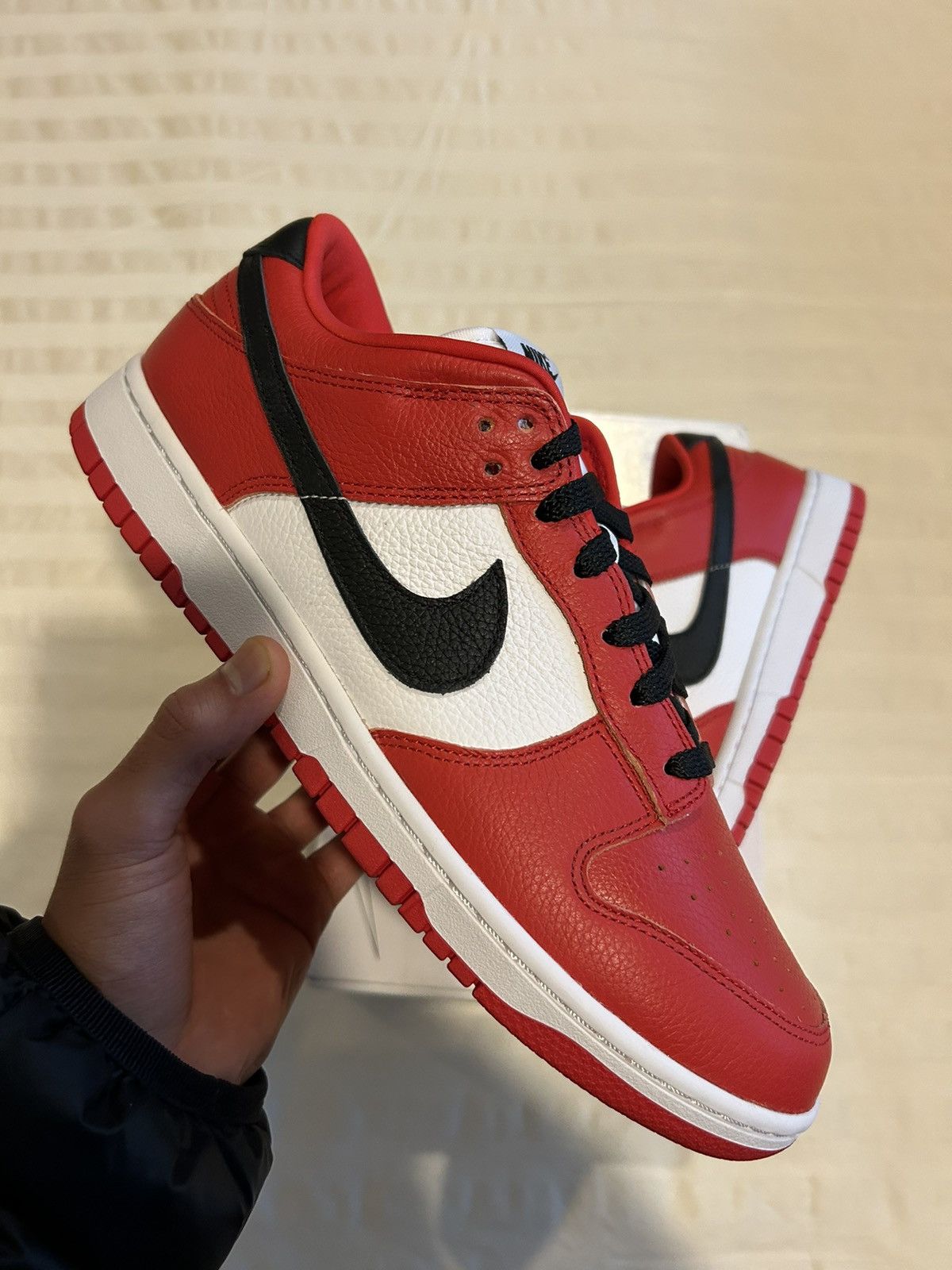 Nike Dunk Low By You ID Custom Red Chicago Size 10