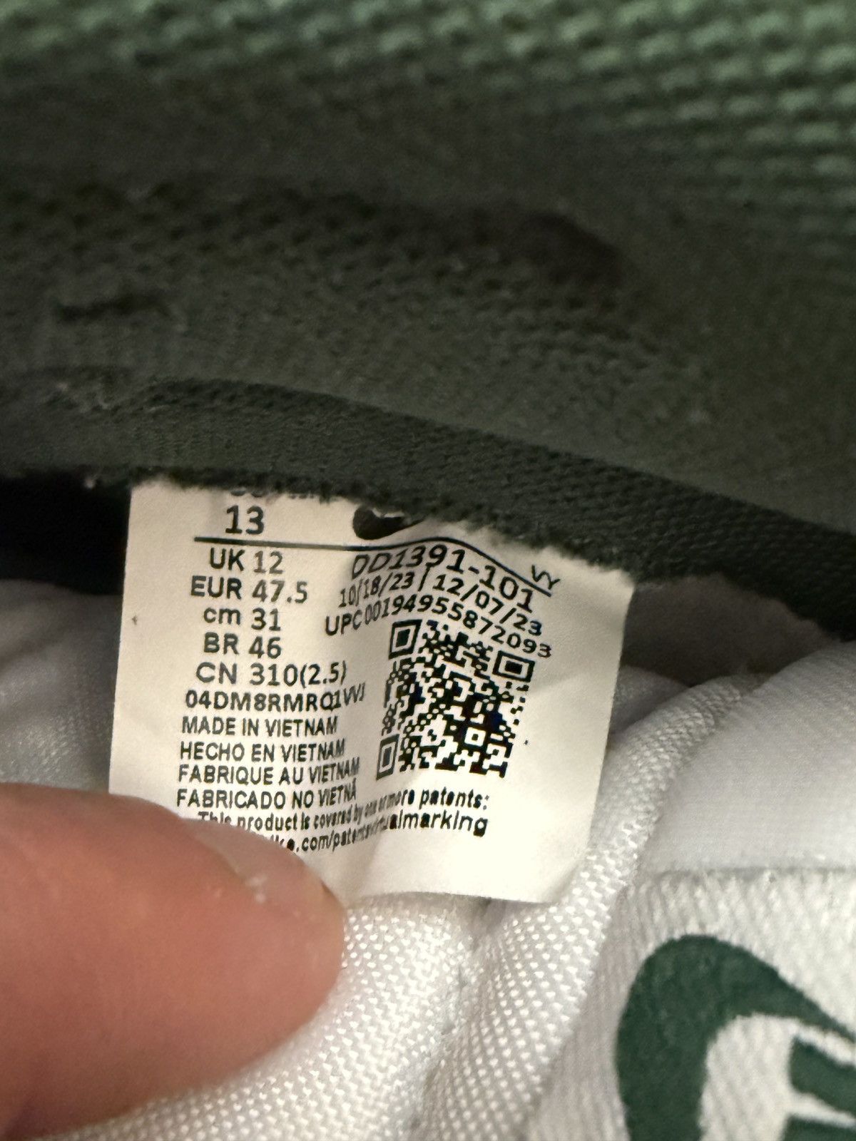 Nike Nike Dunk low Michigan State Size US 13 / EU 46 - 6 Thumbnail