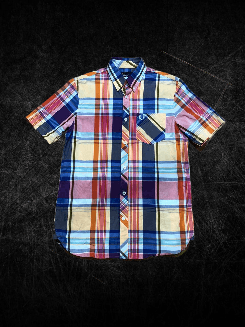 Fred Perry Fred Perry Mens Short Sleeve Multicoloured Check Shirt Size US S / EU 44-46 / 1 - 1 Thumbnail