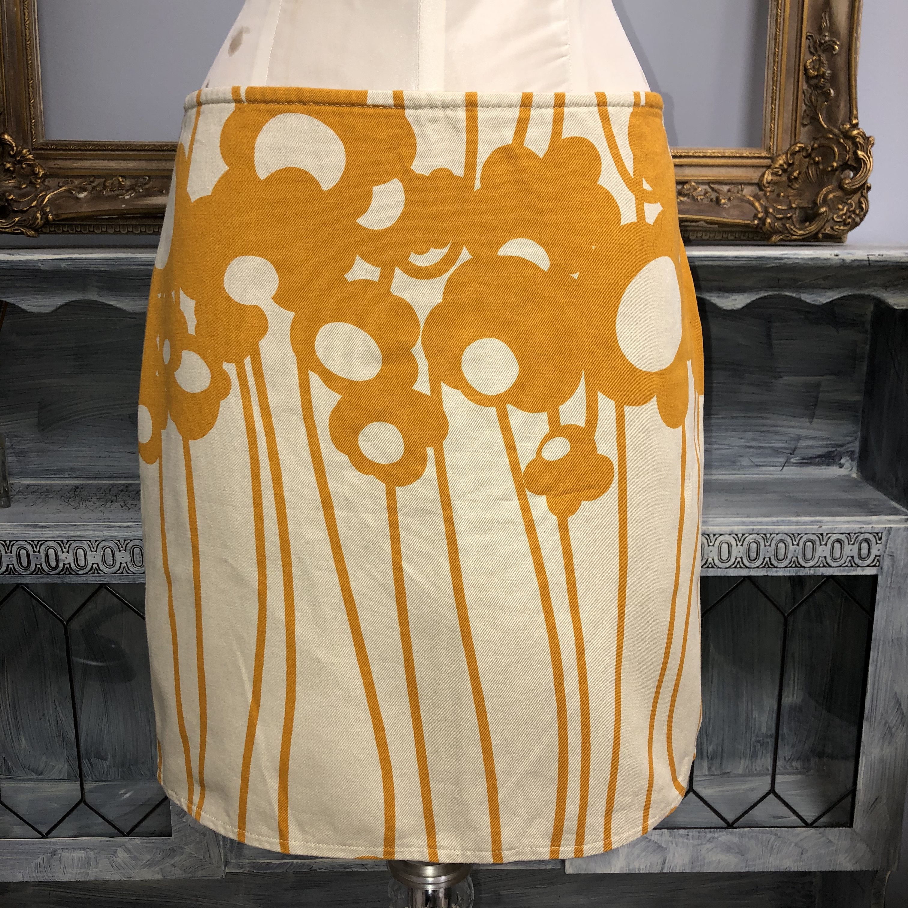 Marimekko mini skirt sz M vintage retro Scandinavian skirt