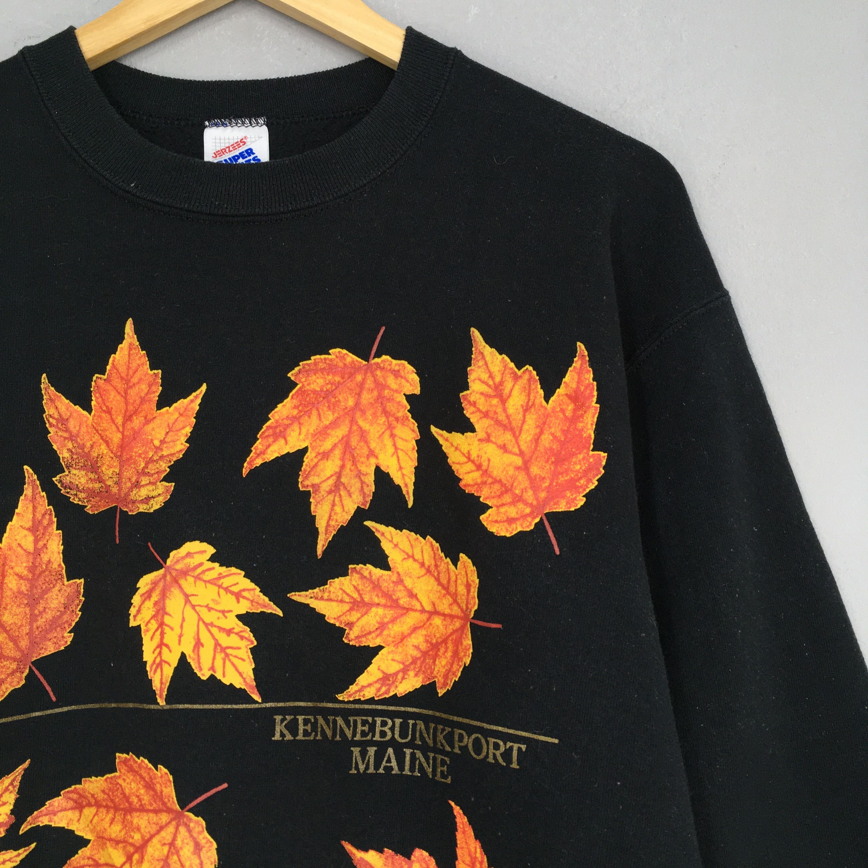 Jerzees × Vintage Vintage Kennebunkport Maine State Black Sweatshirt Medium Size US M / EU 48-50 / 2 - 2 Thumbnail