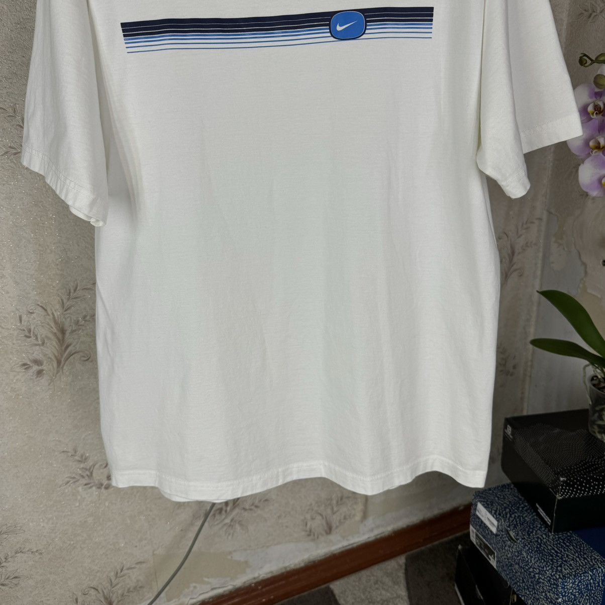 Nike × Vintage Vintage 00s Nike T shirt Centre Logo Tn Drill White XL Mens Size US XL / EU 56 / 4 - 8 Thumbnail