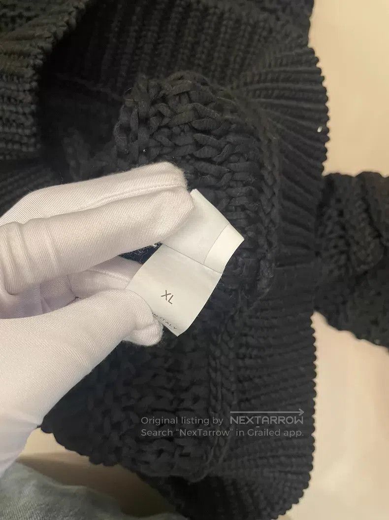 Brunello Cucinelli Brunello Cucinelli Black cotton V-neck sweater Size XL / US 12-14 / IT 48-50 - 9 Thumbnail