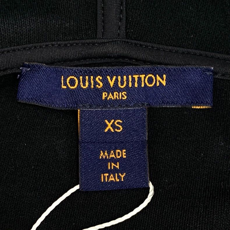 Louis Vuitton Louis Vuitton Black logo-print cotton hooded drawstring lo Size XS / US 0-2 / IT 36-38 - 5 Thumbnail