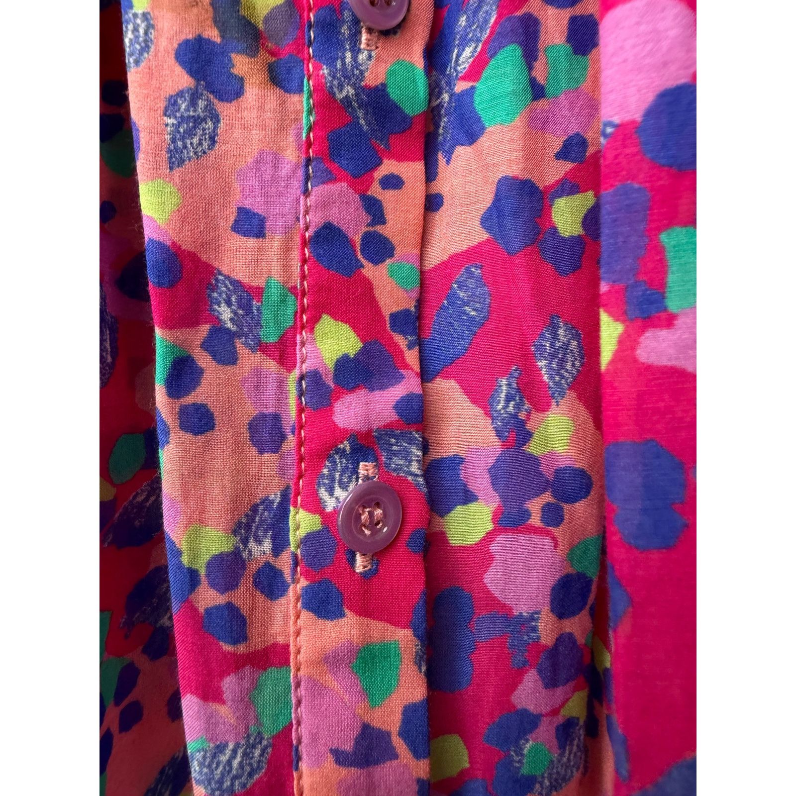 Other Caballero Evelyn Multi Dot Ruffle Top Women XS Pink Size XS / US 0-2 / IT 36-38 - 9 Thumbnail
